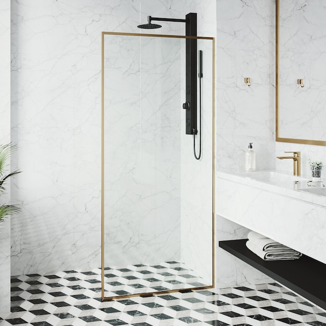 Standard Shower Door Clear Glass, How To Get A New Bathtub Through The Door