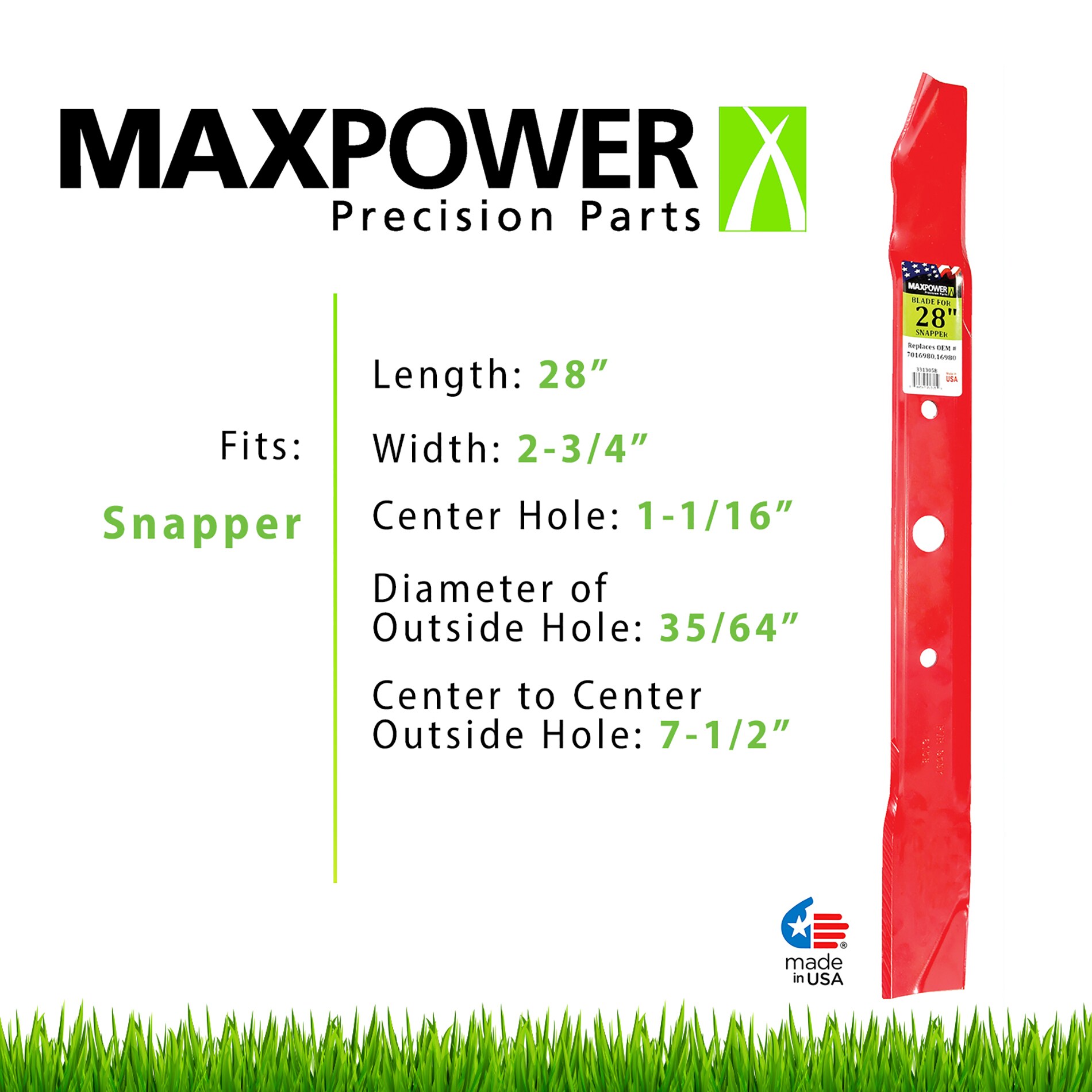 MaxPower 331305B Ope-Mower-Blades - View #2