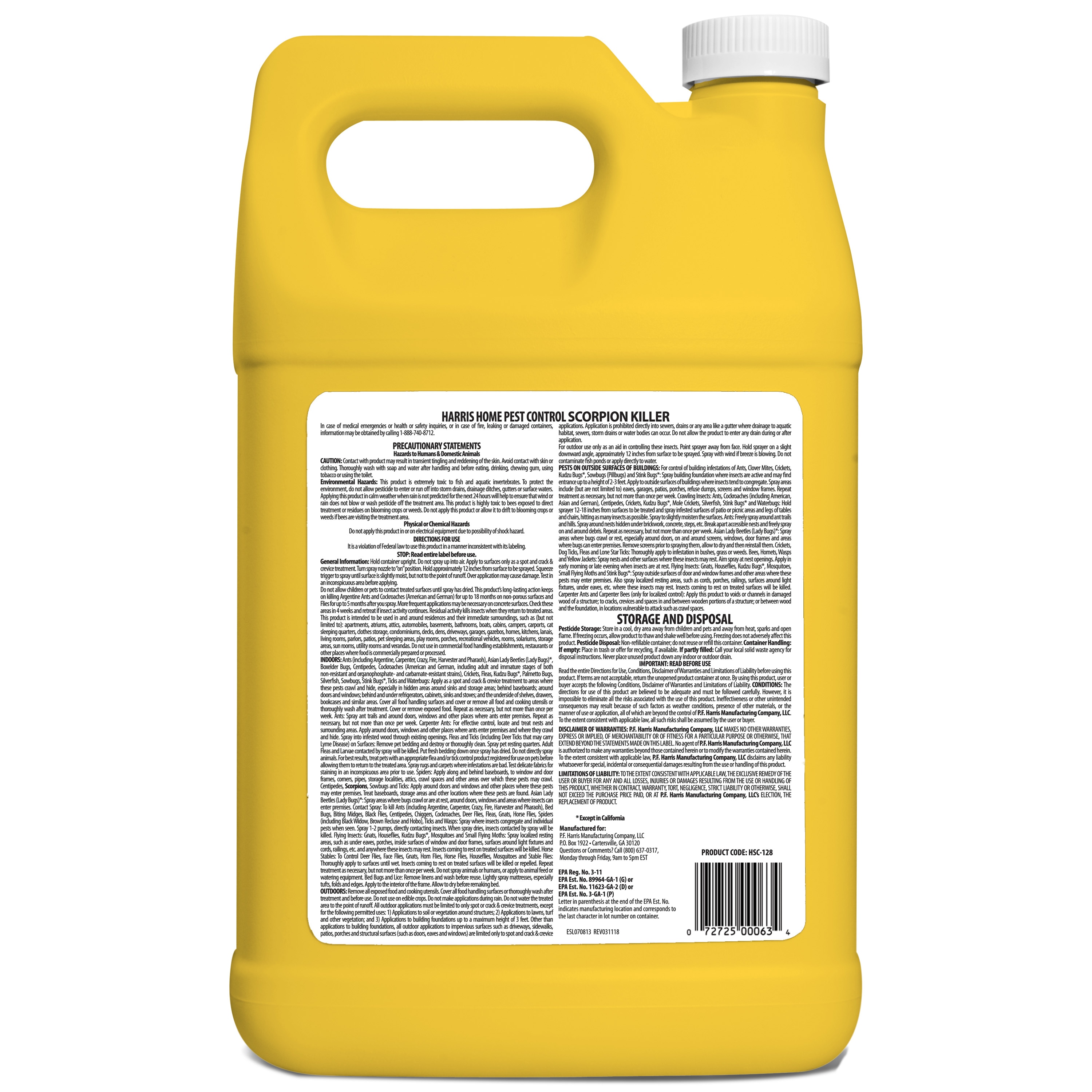 Harris 1 Gallon Rtu Scorpion Killer Trigger Spray In The Pesticides Department At 