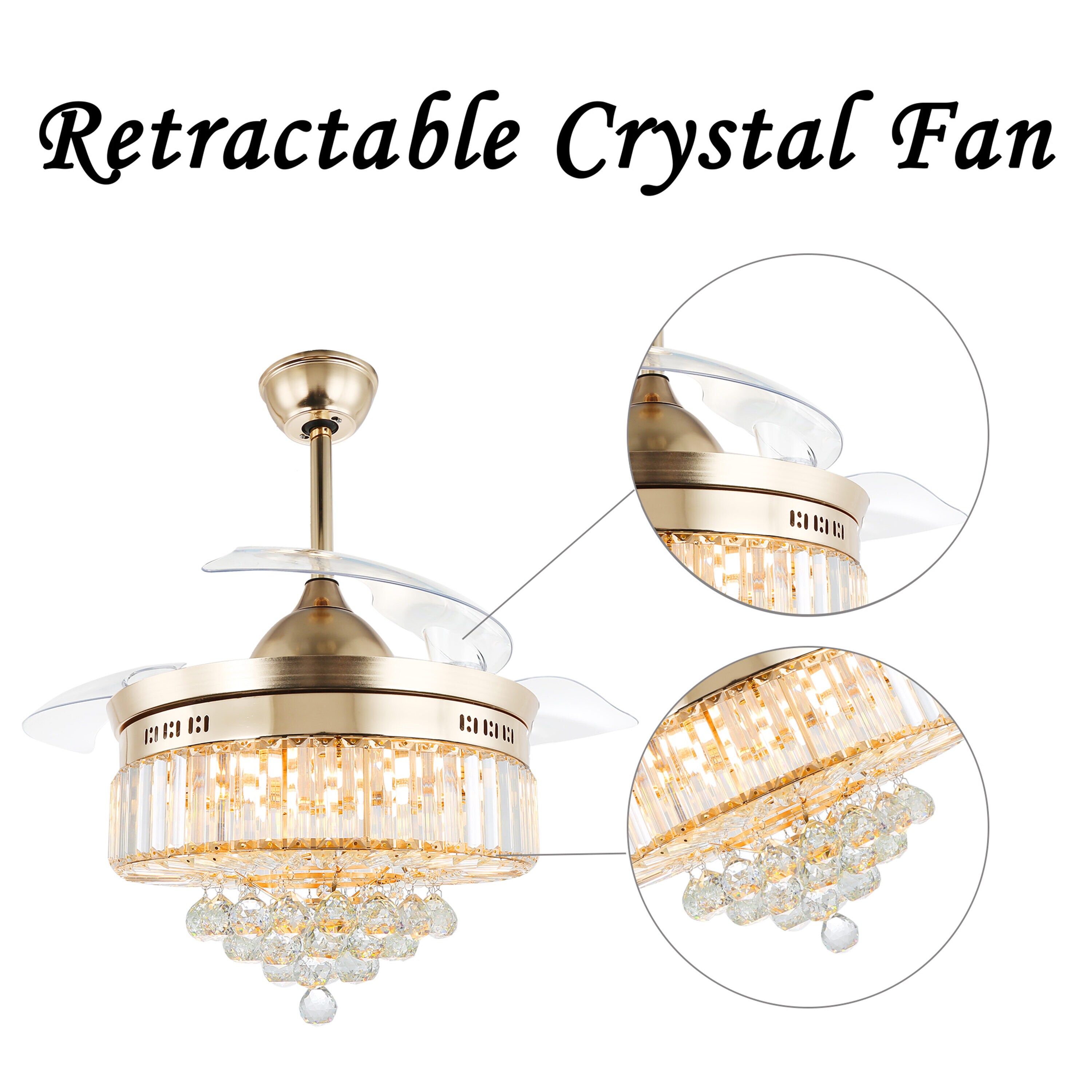 Oaks Decor BD4208-G Ceiling-Fans - View #5