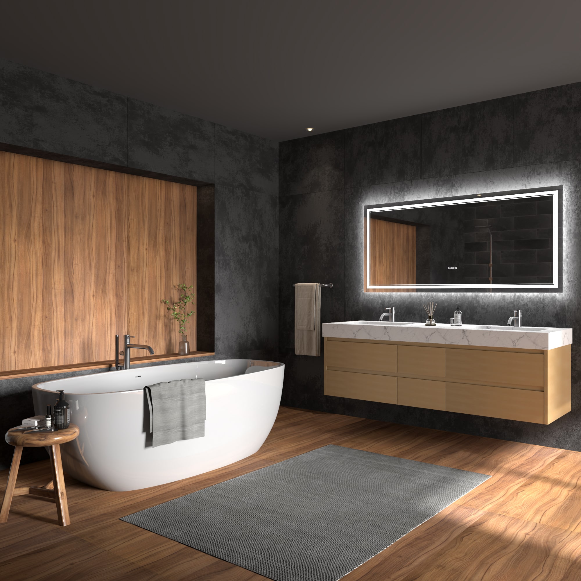 ExBrite DHBM2836BX Framed-Bath-Mirrors - View #14