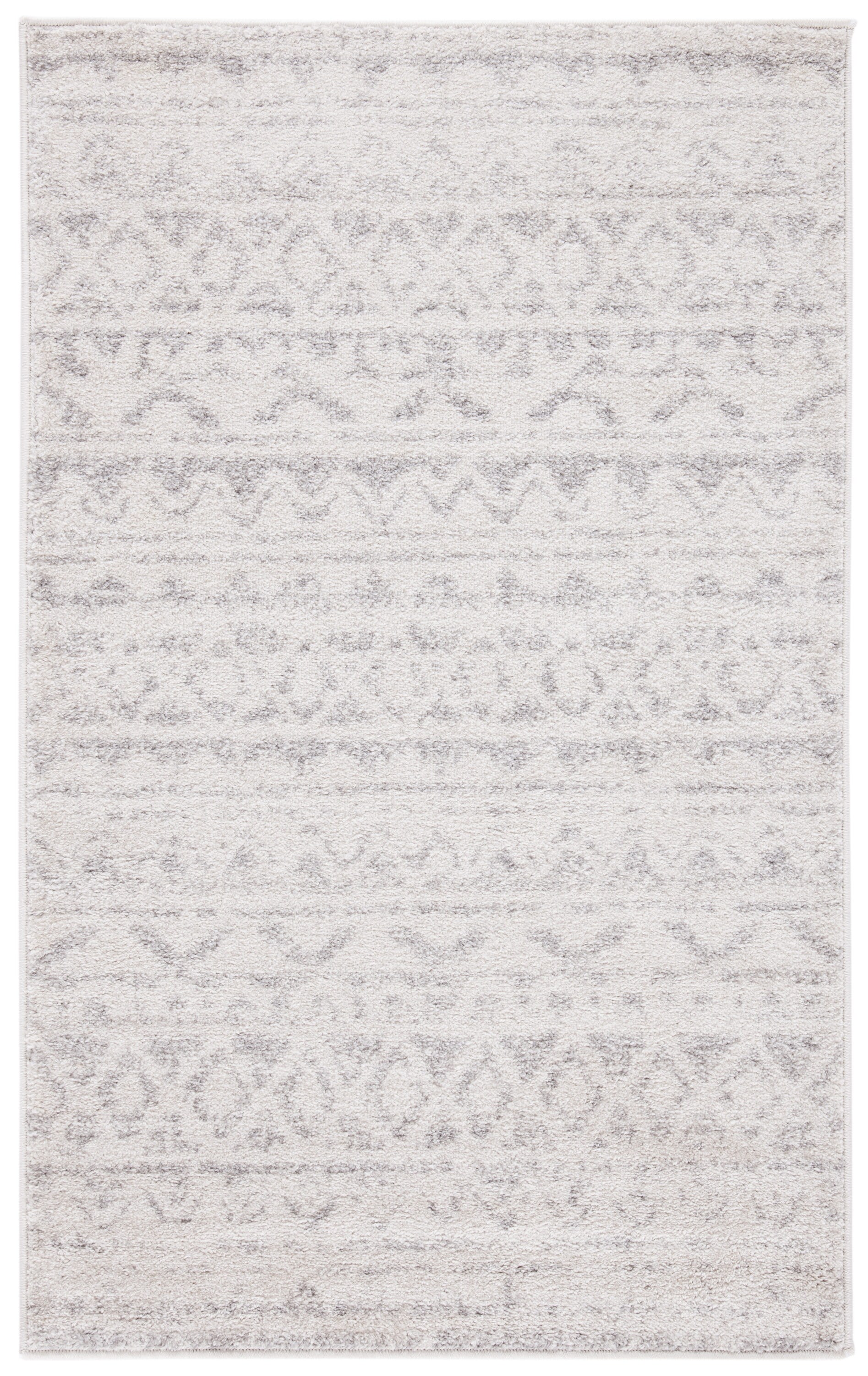 Safavieh ADR119A-24 Adirondack 3 x 4 (ft) Loomed Polypropylene Ivory/Silver Rectangular Indoor Distressed/Overdyed Lodge Throw rug