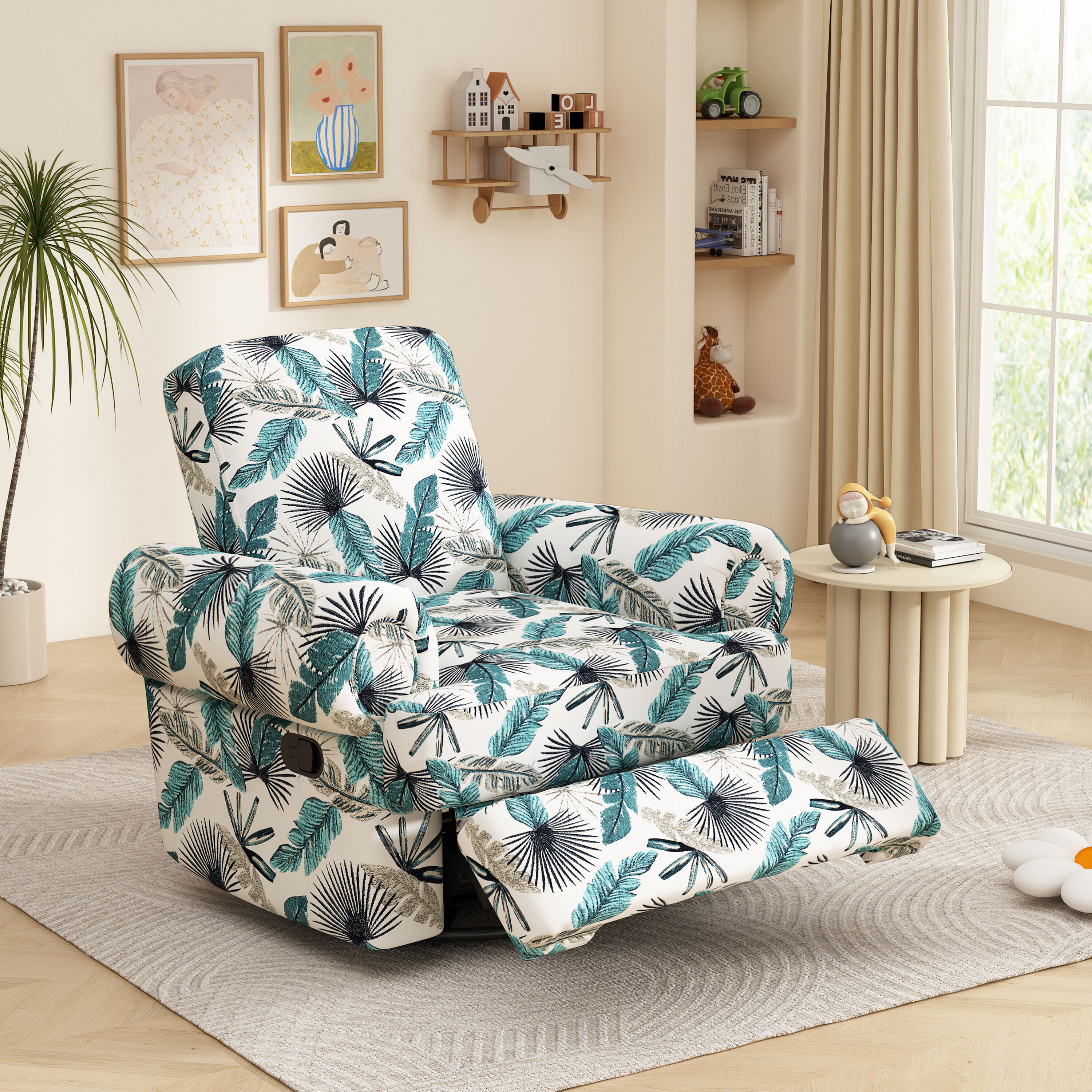 Christopher Knight Home - Montaro Modern Manual Recliner Sofa Chair with Swivel Rocker Adjustable...