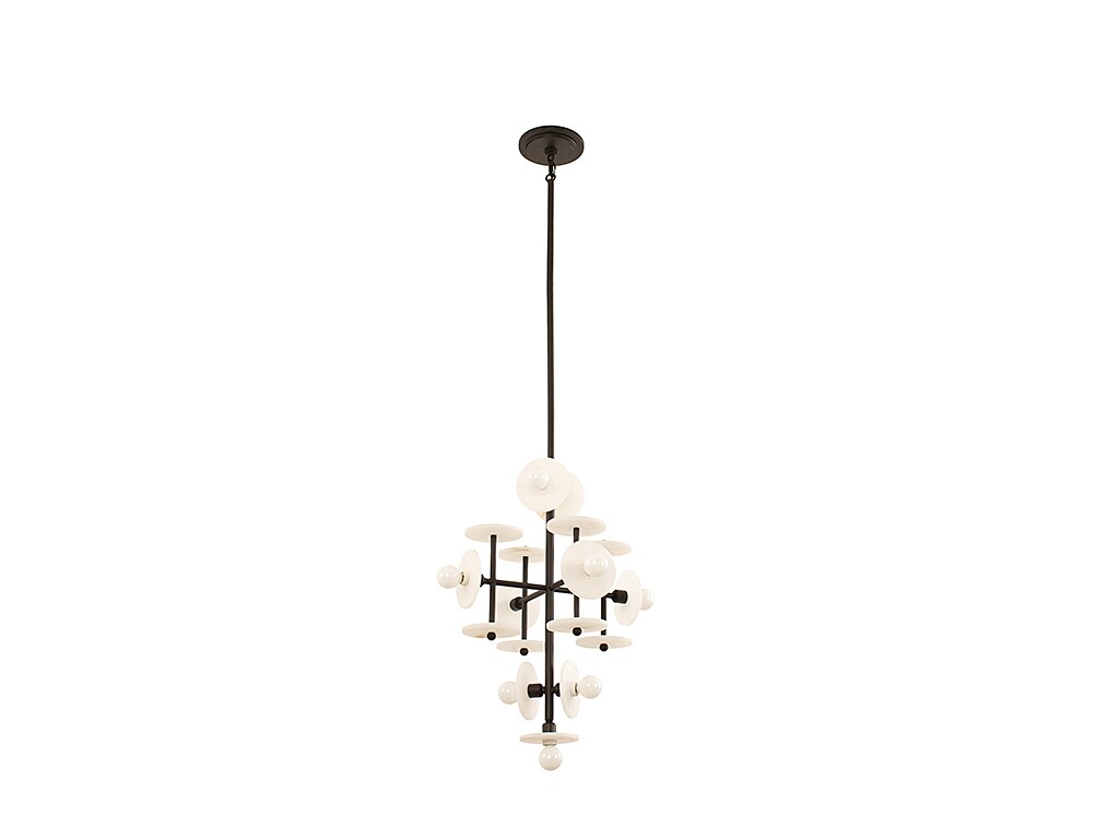 Amani Black Cashmere 9-Light Modern LED Chandelier