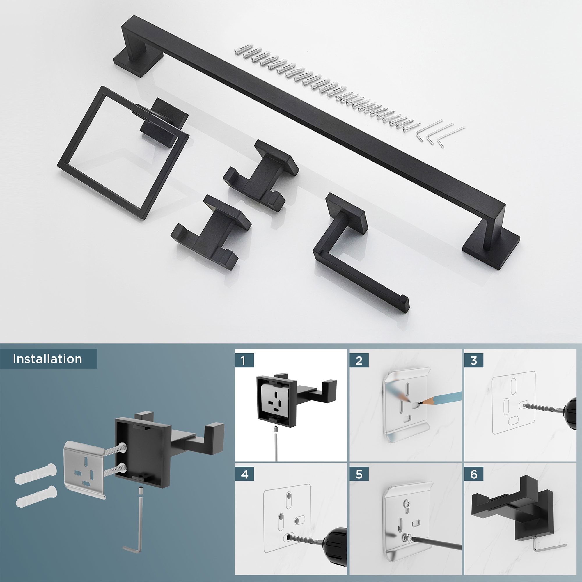 FURUISI LL19A3B5A Decorative-Bath-Hardware-Kits - View #13