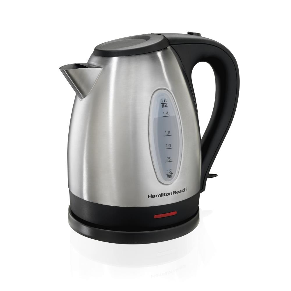 Hamilton Beach Stainless Steel 7-Cup Cordless Electric Kettle in the Water  Boilers & Kettles department at Lowes.com