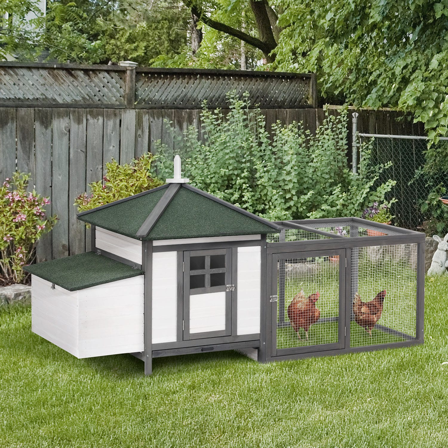 Mondawe MD-AB41104 Gray Wood Chicken coop