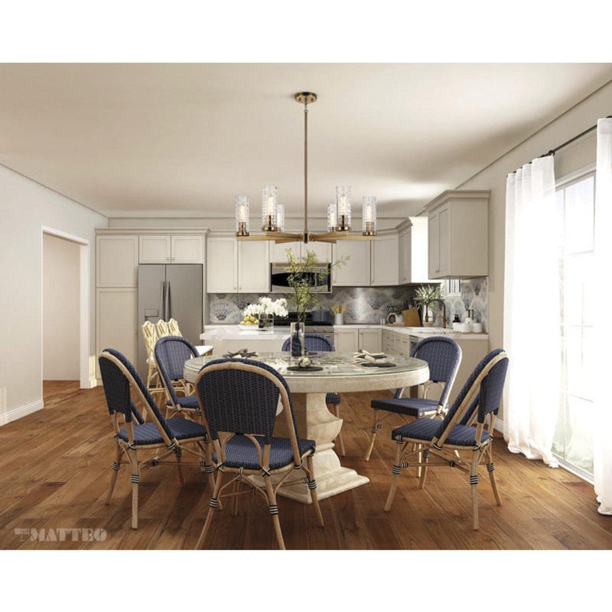 Matteo 2531235 Lighting C32106AG Weaver Pendant Aged Gold Brass