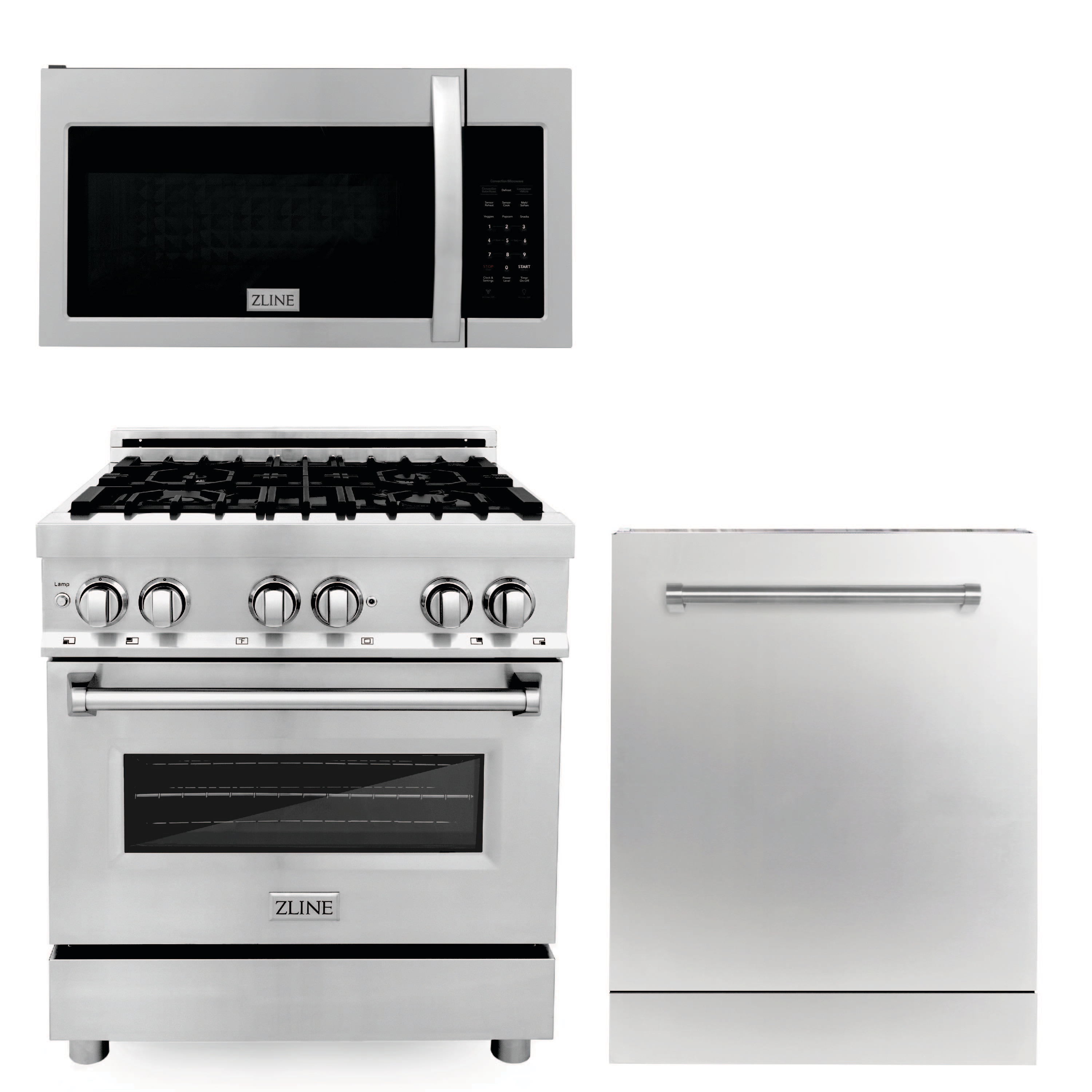 ZLINE KITCHEN & BATH Stainless steel Kitchen Appliance Packages at
