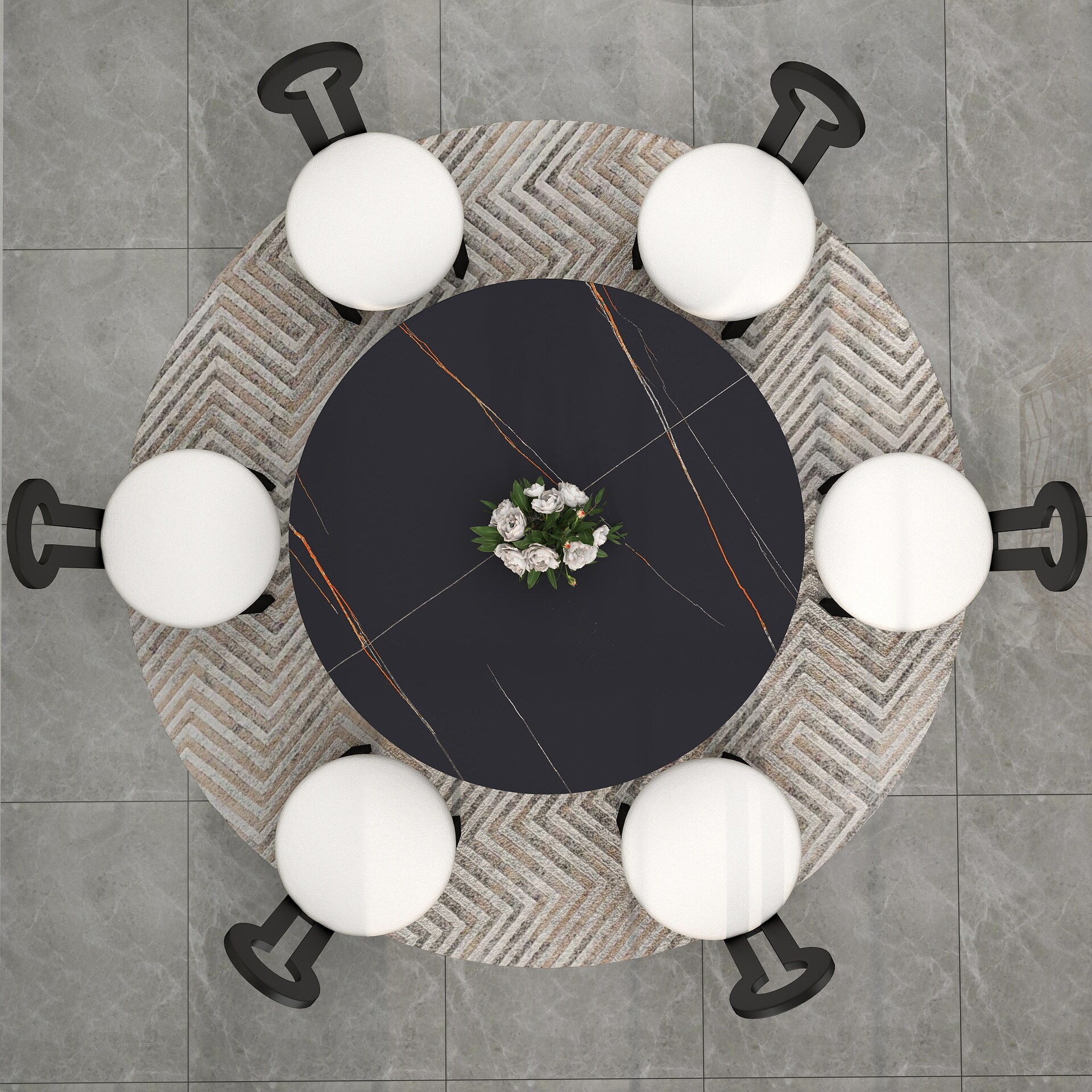 BuotiqHom DH-AT-135B-7B Dining-Tables - View #6