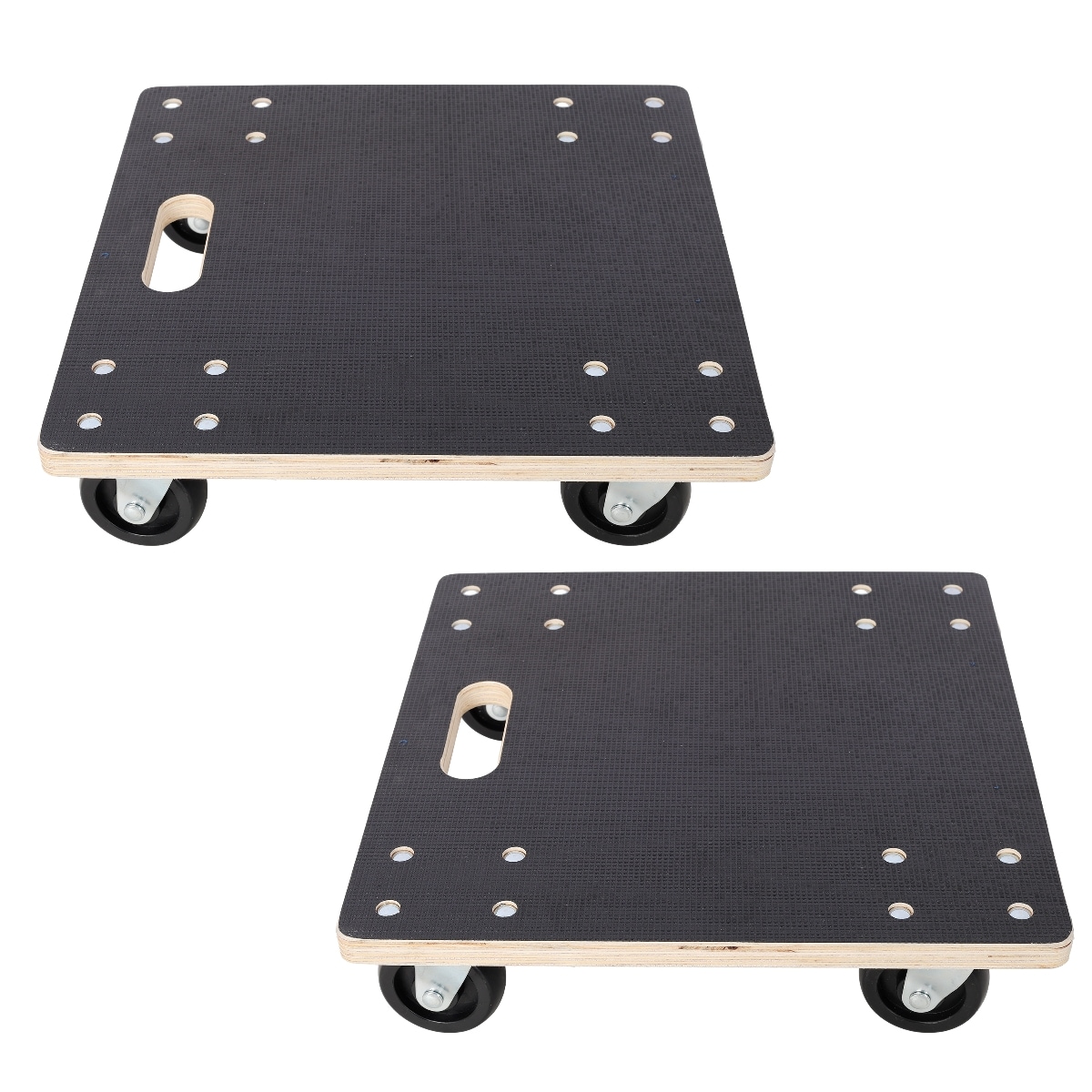 KEOKLE  Furniture Moving Dolly Heavy Duty Wooden Platform 4 PP Wheels Plywood Rolling Mover for Piano Couch Fridge Washing Machine