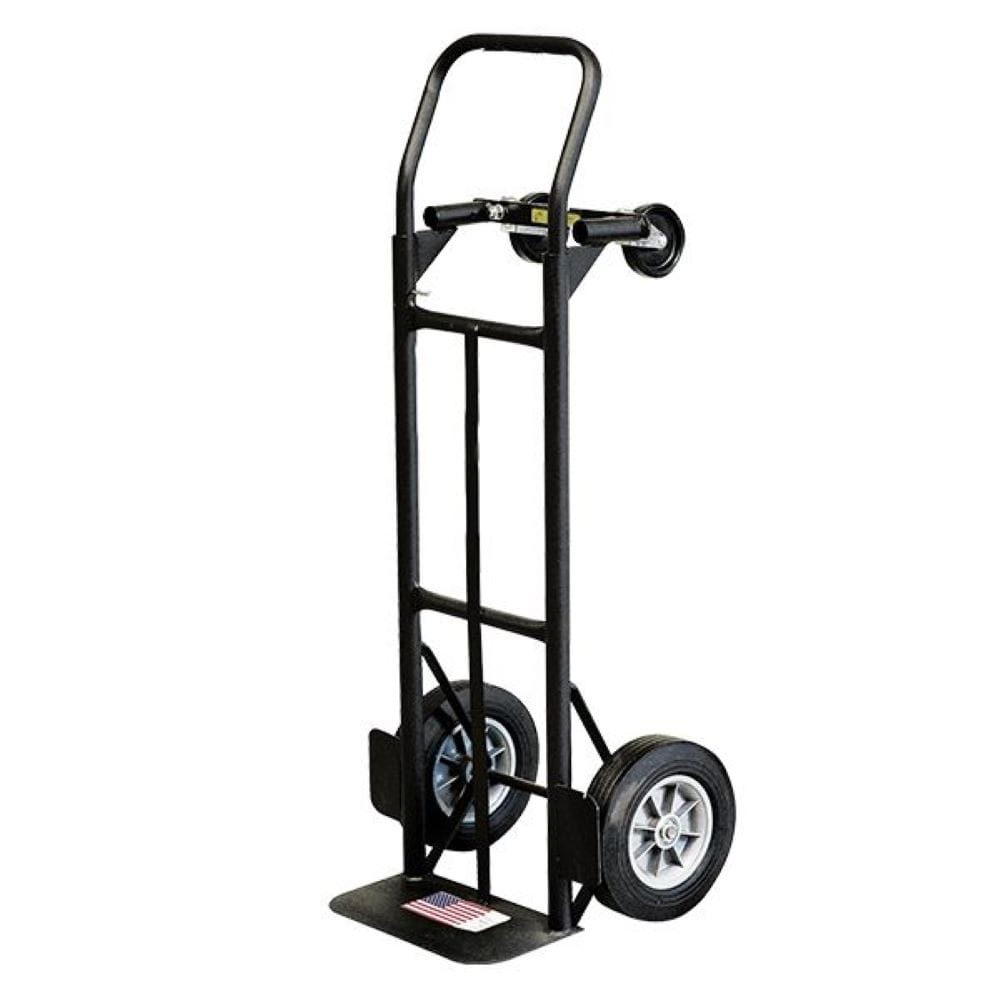 Milwaukee DC36080S 800-lbs. Capacity 4 -Wheel Black Steel Convertible hand truck