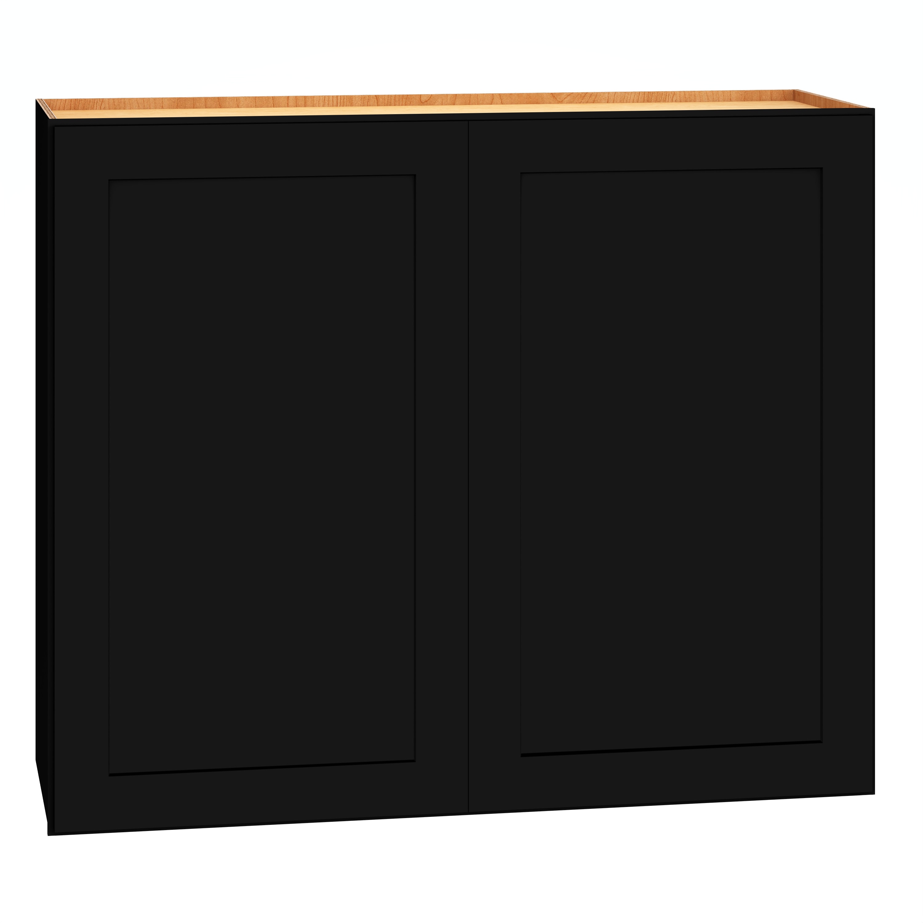 Diamond Express 61I-W3630 Jamestown 36-in W x 30-in H x 12-in D Black Wall Fully assembled Plywood Cabinet (Recessed Panel Shaker)