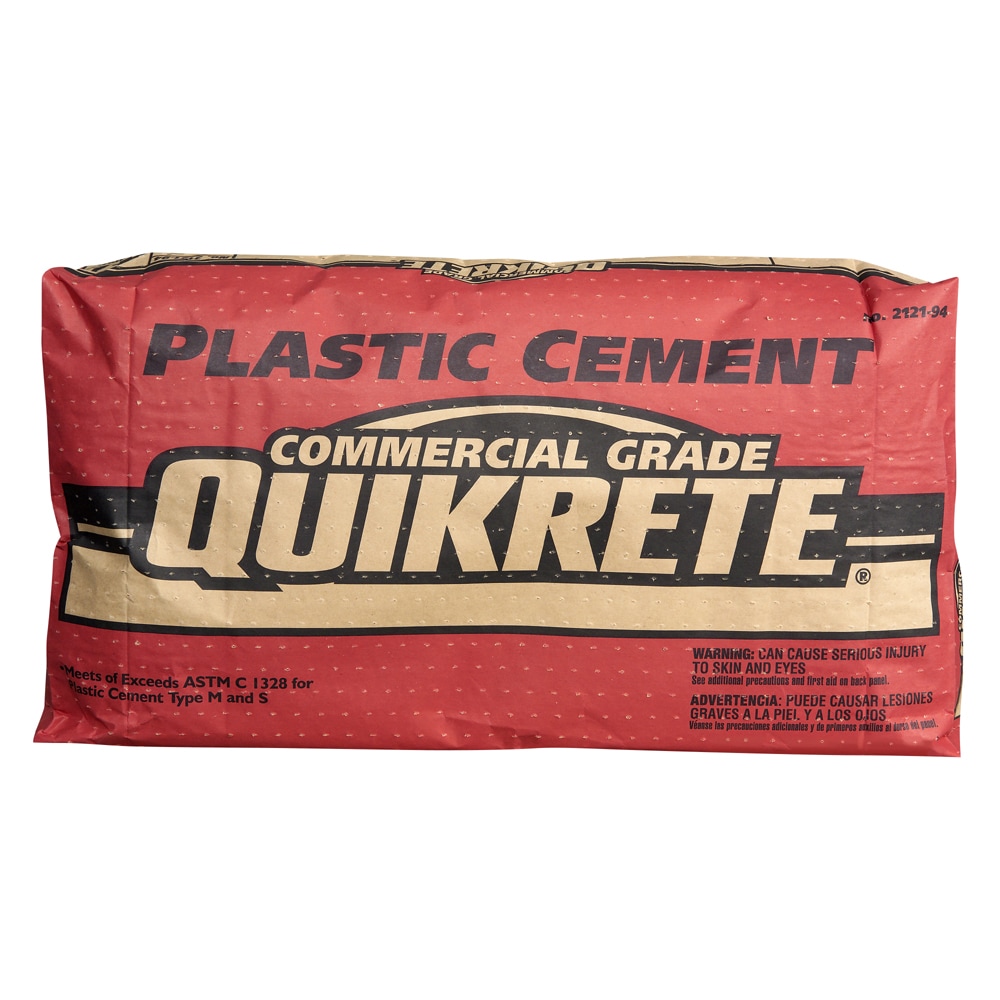 QUIKRETE Plastic 94-lb S Cement in the Concrete, Cement & Stucco Mixes  department at