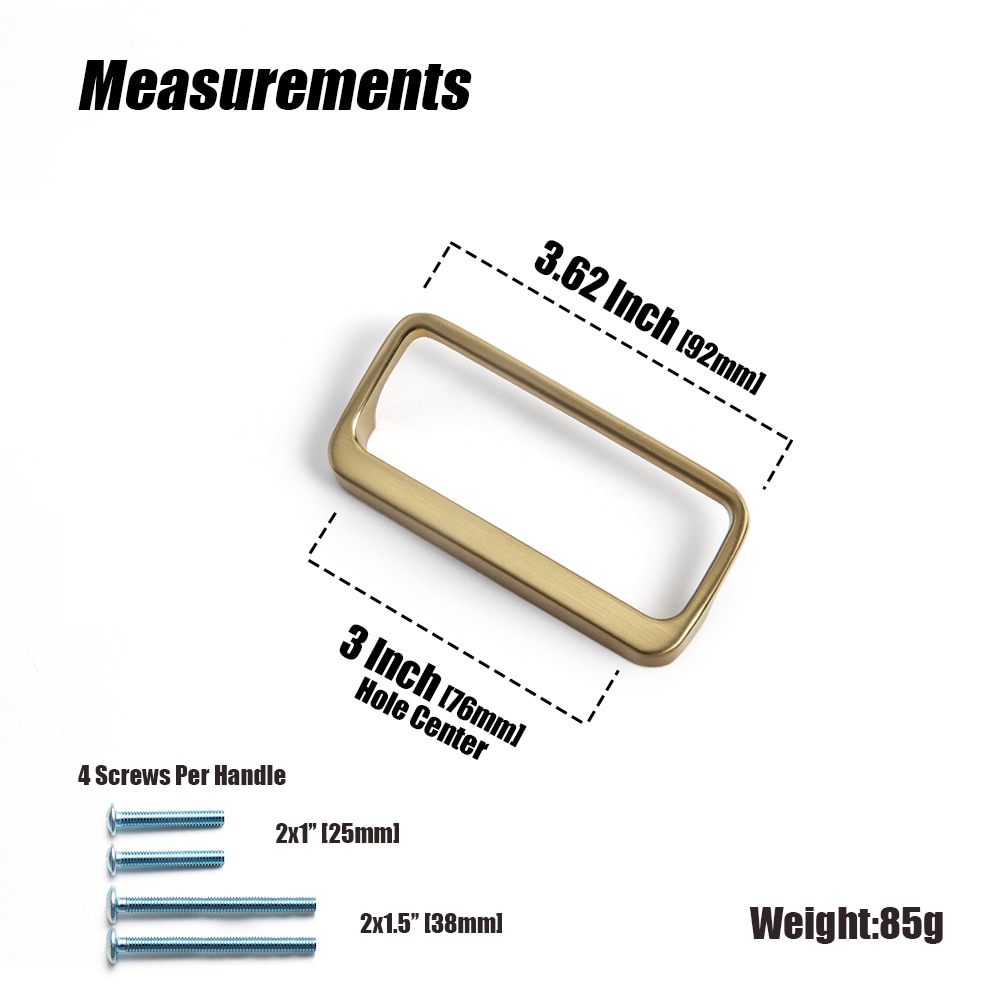 Miaokesen 9582UBR-76 Cabinet-Pulls - View #2