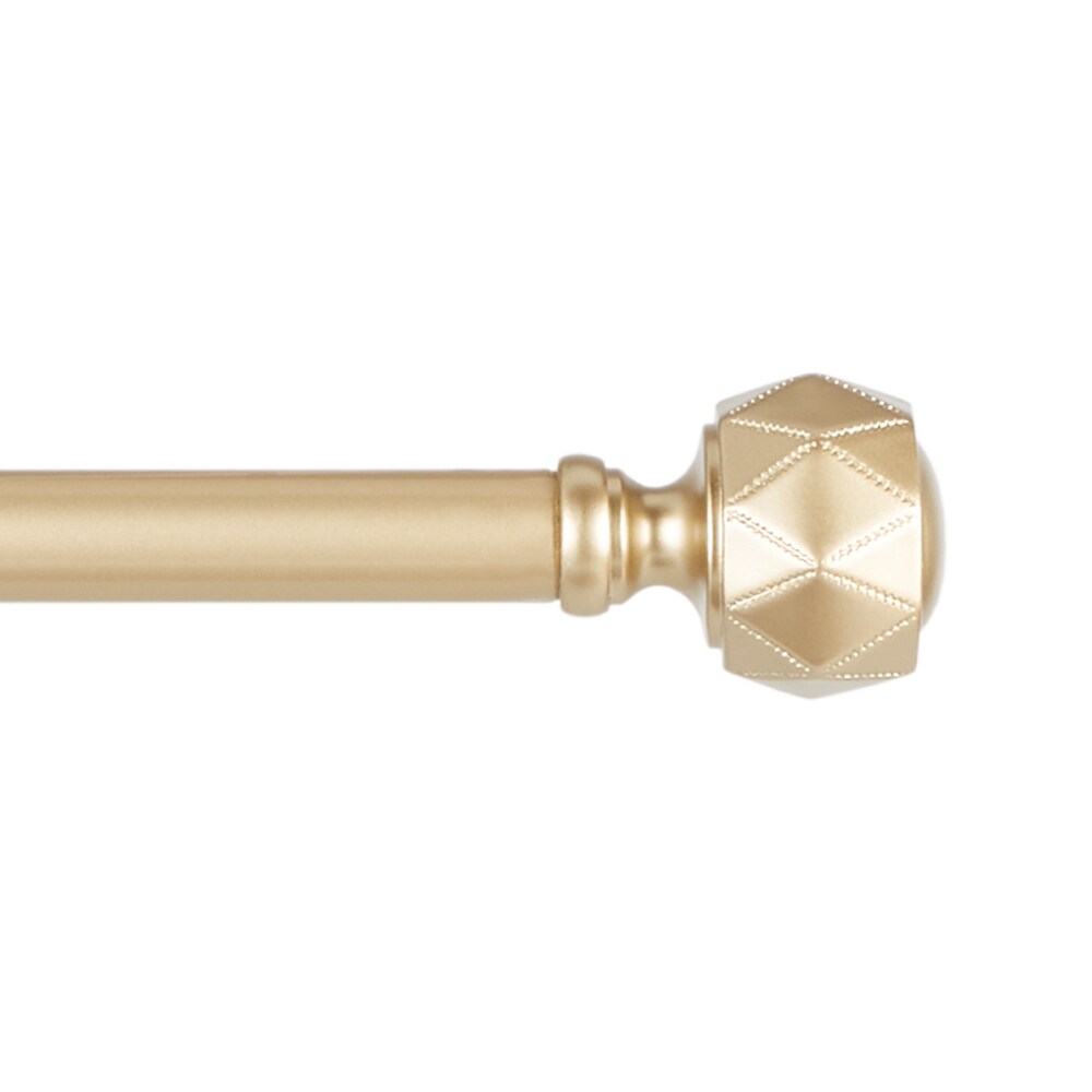 Exclusive Home RD014890DSEHA1 A150 Regal 1-in Curtain Rod and Coordinating Finial set, Off White, 36-72 in
