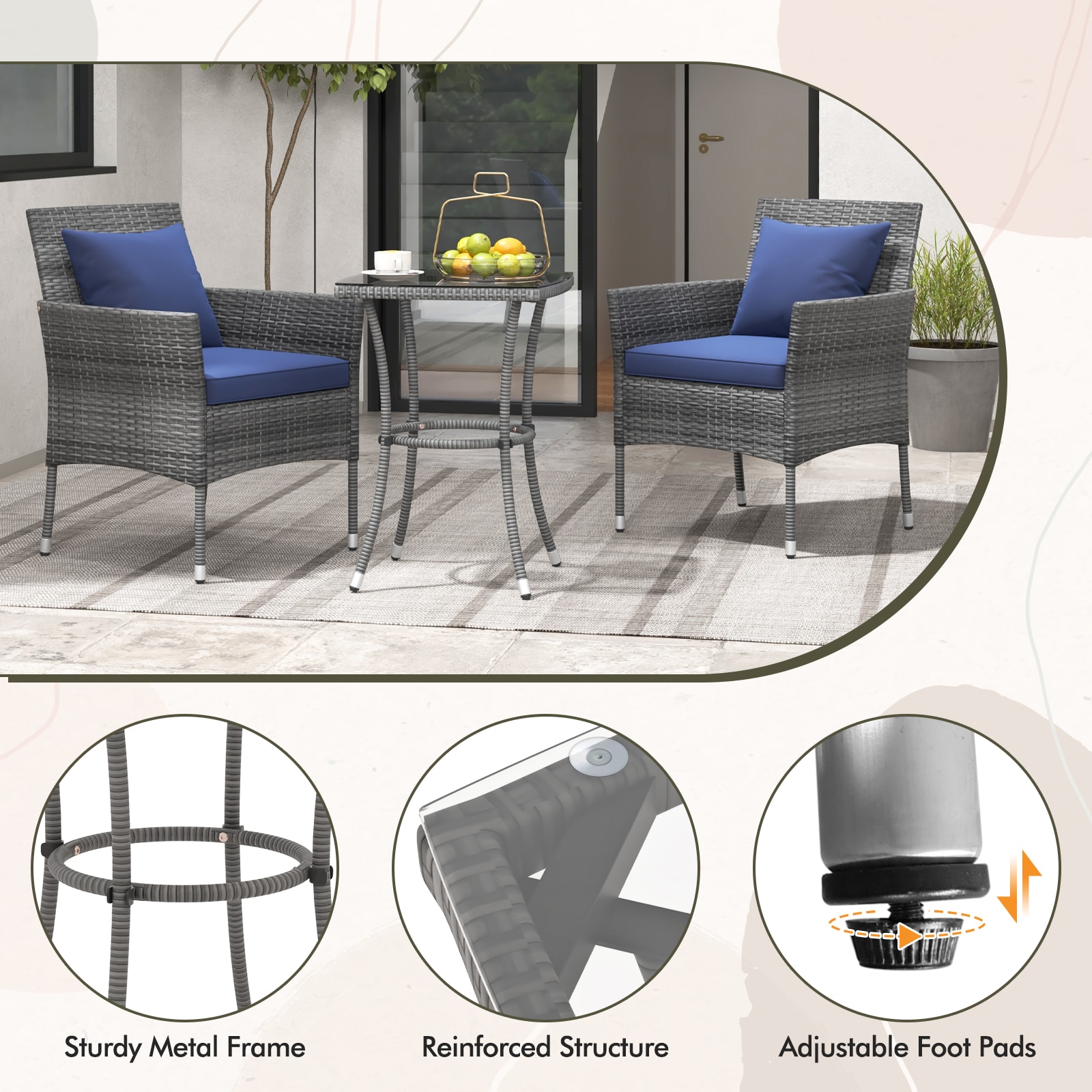 LIVIZA OUS70957NY Patio-Conversation-Sets - View #7