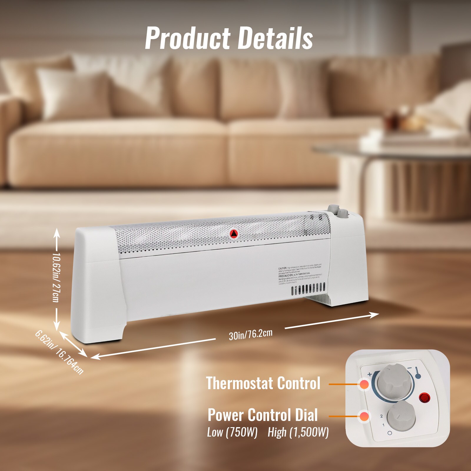 BEYOND HEAT BH600 Electric-Baseboard-Heat - View #3