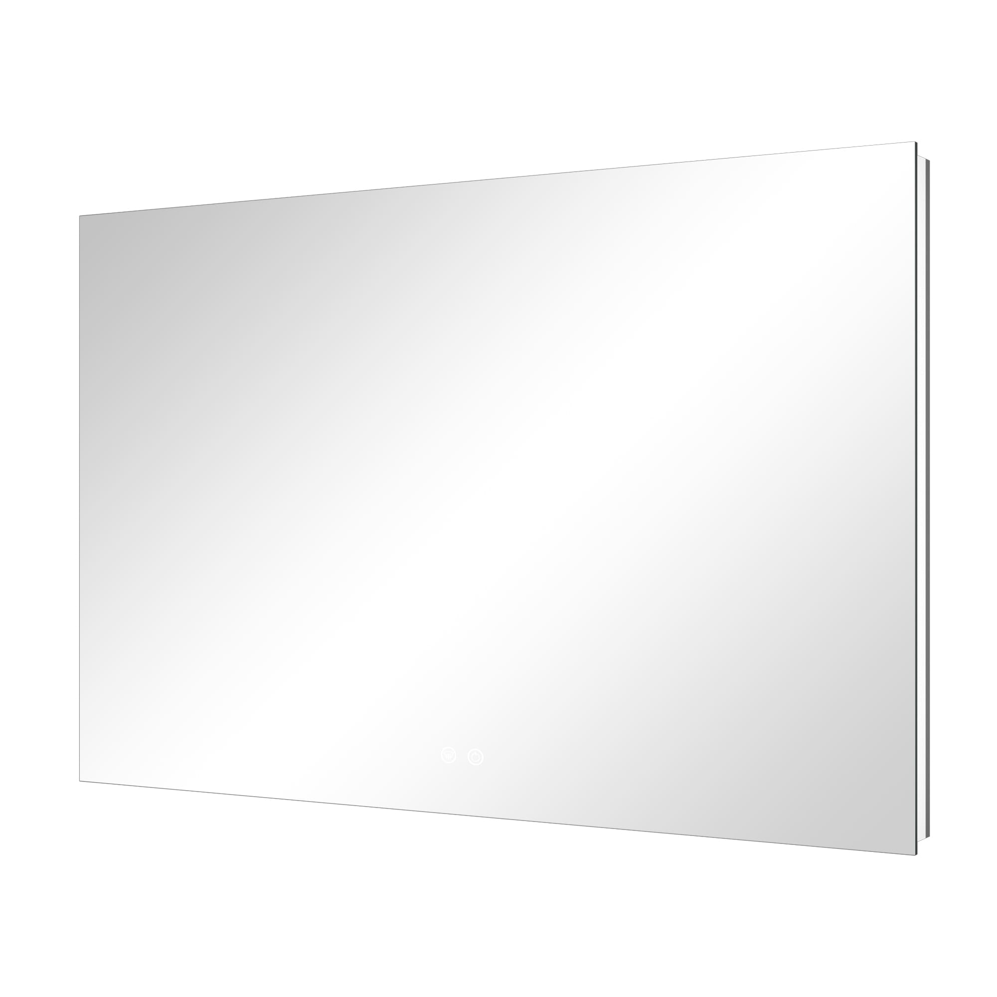 TETOTE 55x36 Inch Backlit Bathroom Mirror Tempered Glass Dimmable LED Vanity Mirror with Lights Anti-fog Lighted Memory Function Frameless