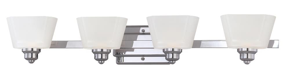 Designers Fountain 6674-CH Metropolis 4-Light Chrome Modern/Contemporary Vanity Light