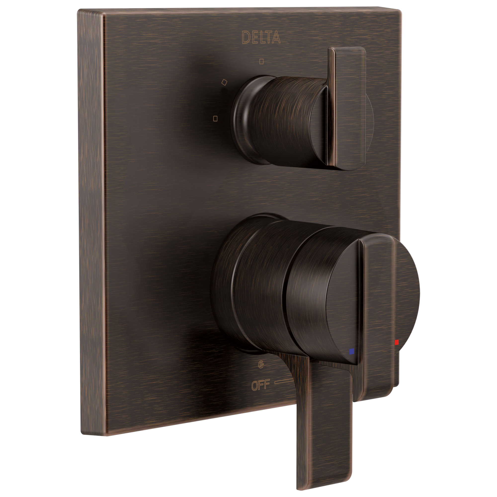 Delta T27867-RB Ara Venetian Bronze 2.75-Inches Universal Bathtub/Shower Shower mixer 0.5-Inches -ID