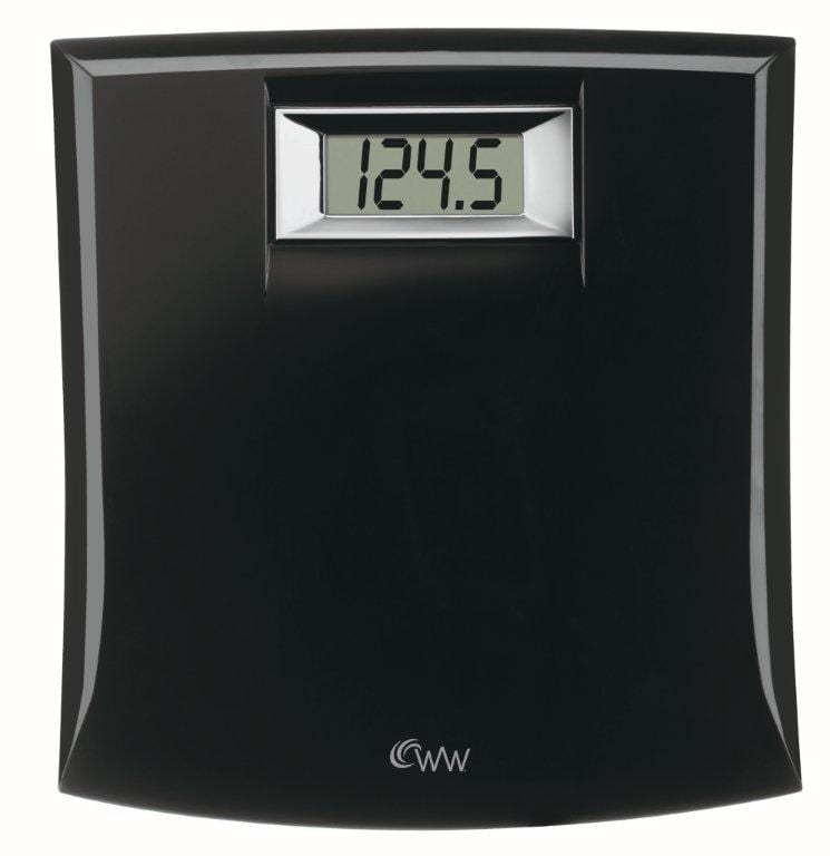 Thinner 330 lbs. Digital Black Bathroom Scale at