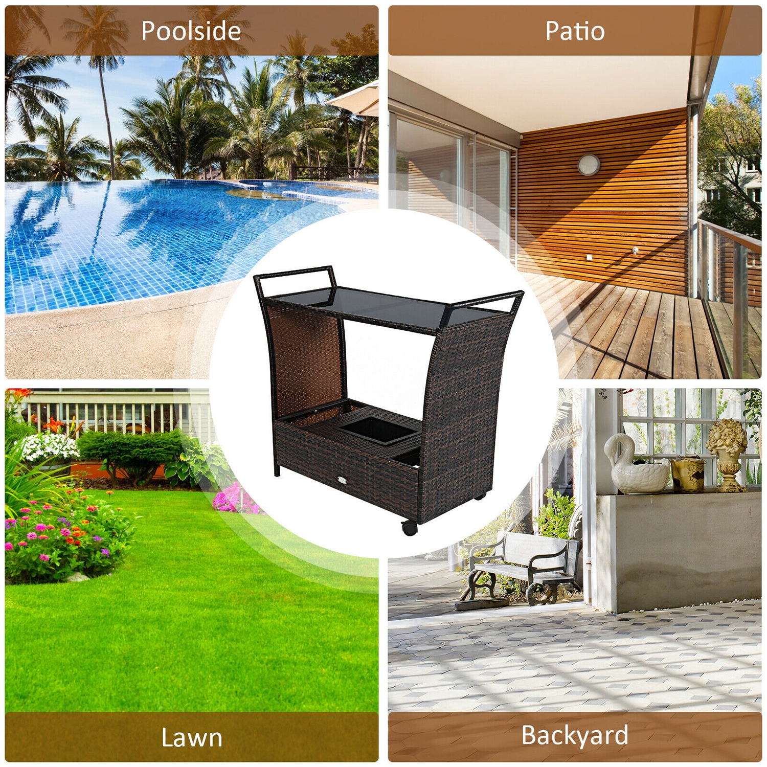 WELLFOR OUG67182 Patio-Tables - View #8