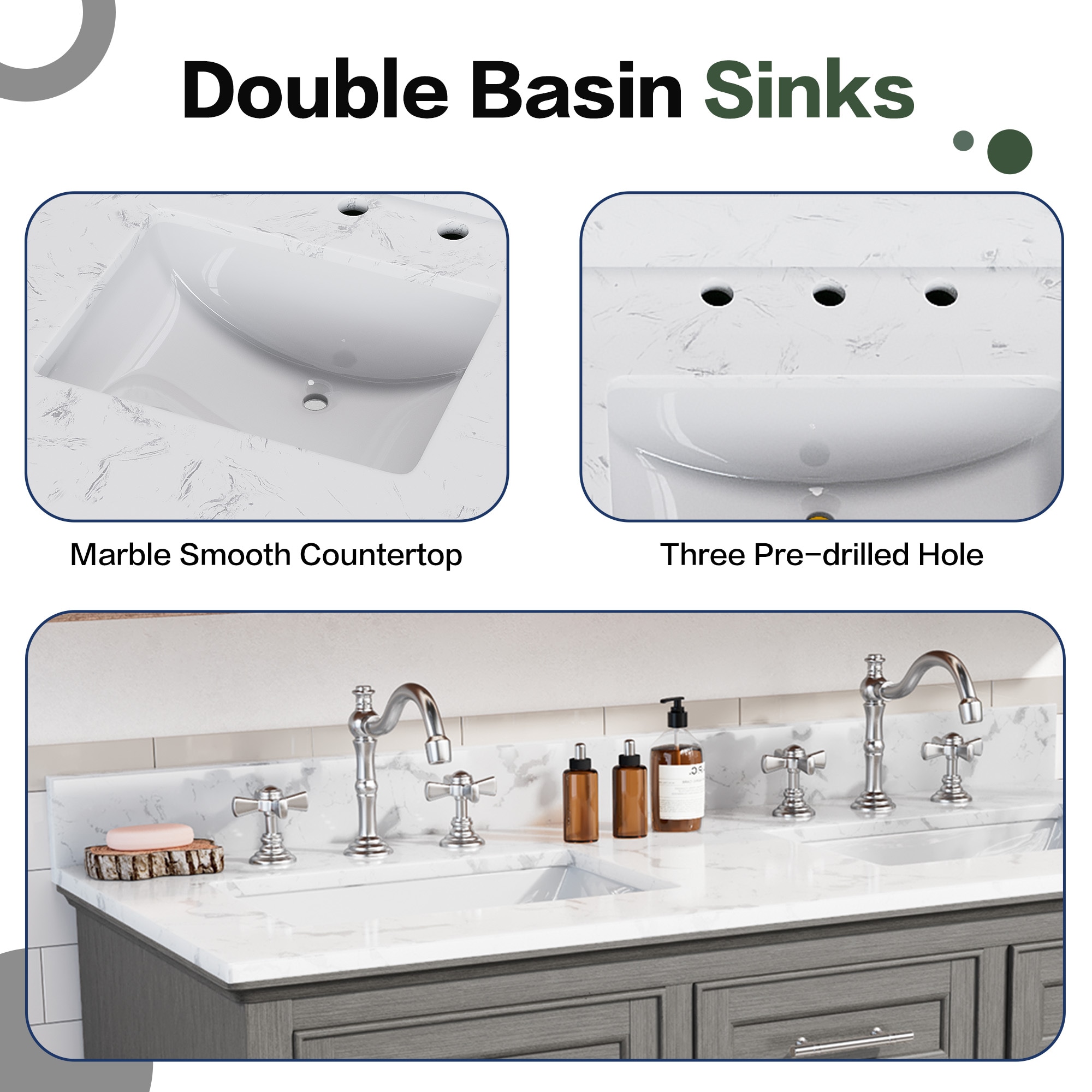 VOUA SAF-DSRCJ-GY1 Bath-Vanity-Combo - View #4