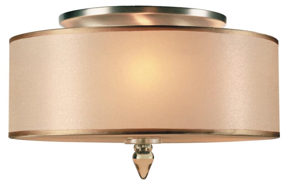Crystorama 9503-AB Luxo 3 -Light 14-in Antique Gold Flush Mount Light