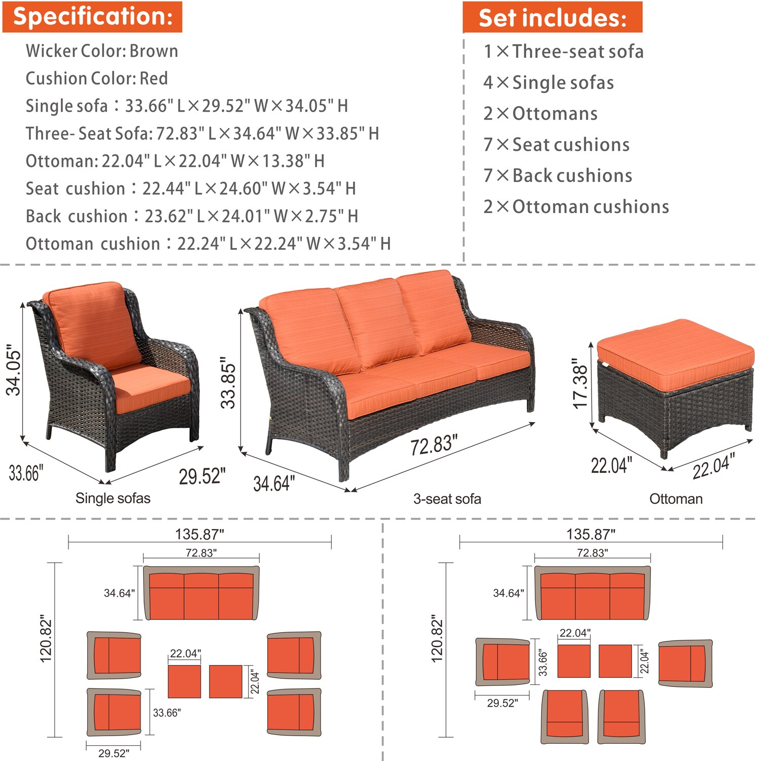 Ovios NTC008-7 Patio-Conversation-Sets - View #7