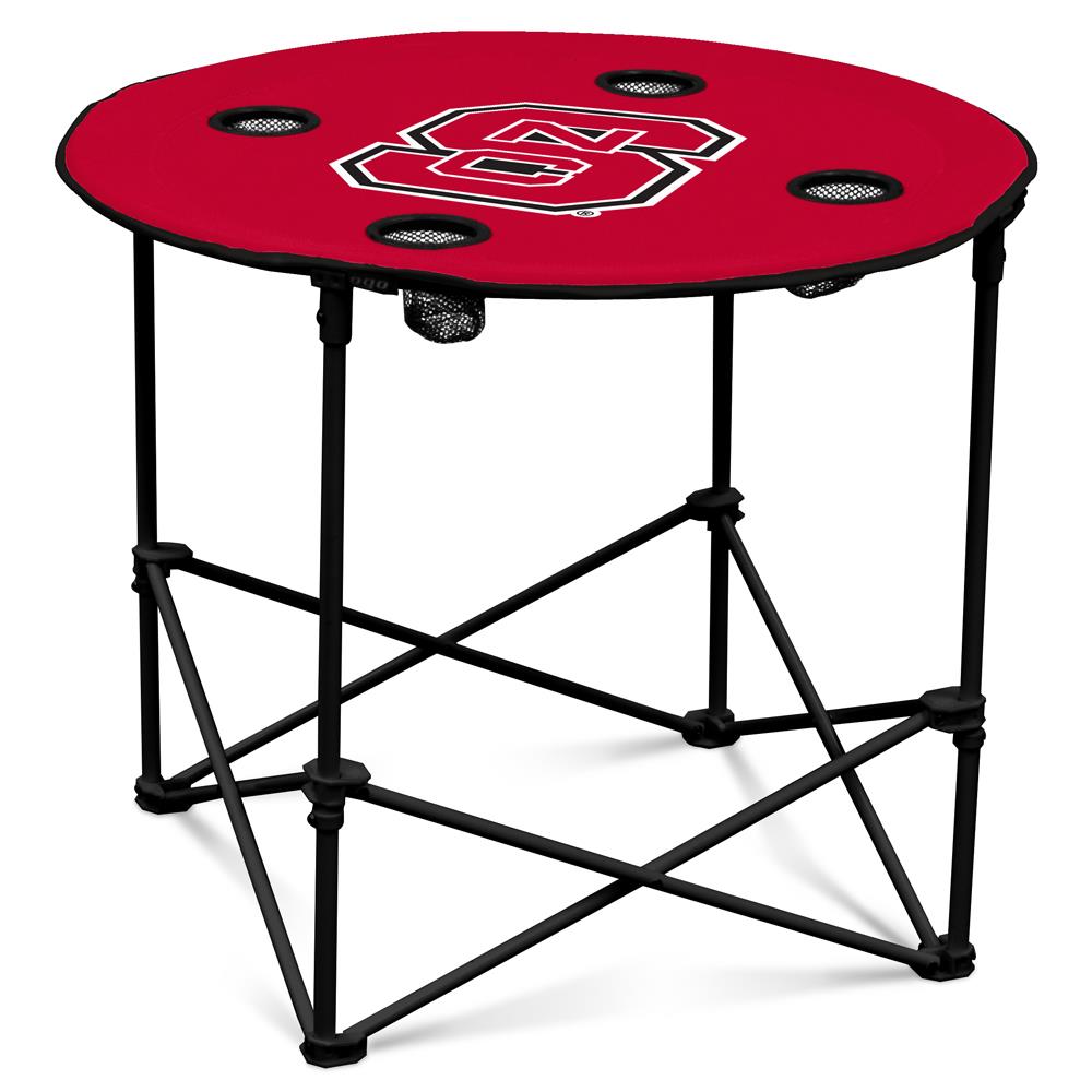 Logo Brands 186-31 North Carolina State Wolfpack 2.3-ft x 2.3-ft Indoor or Outdoor Round Polyester Red Tailgate Table
