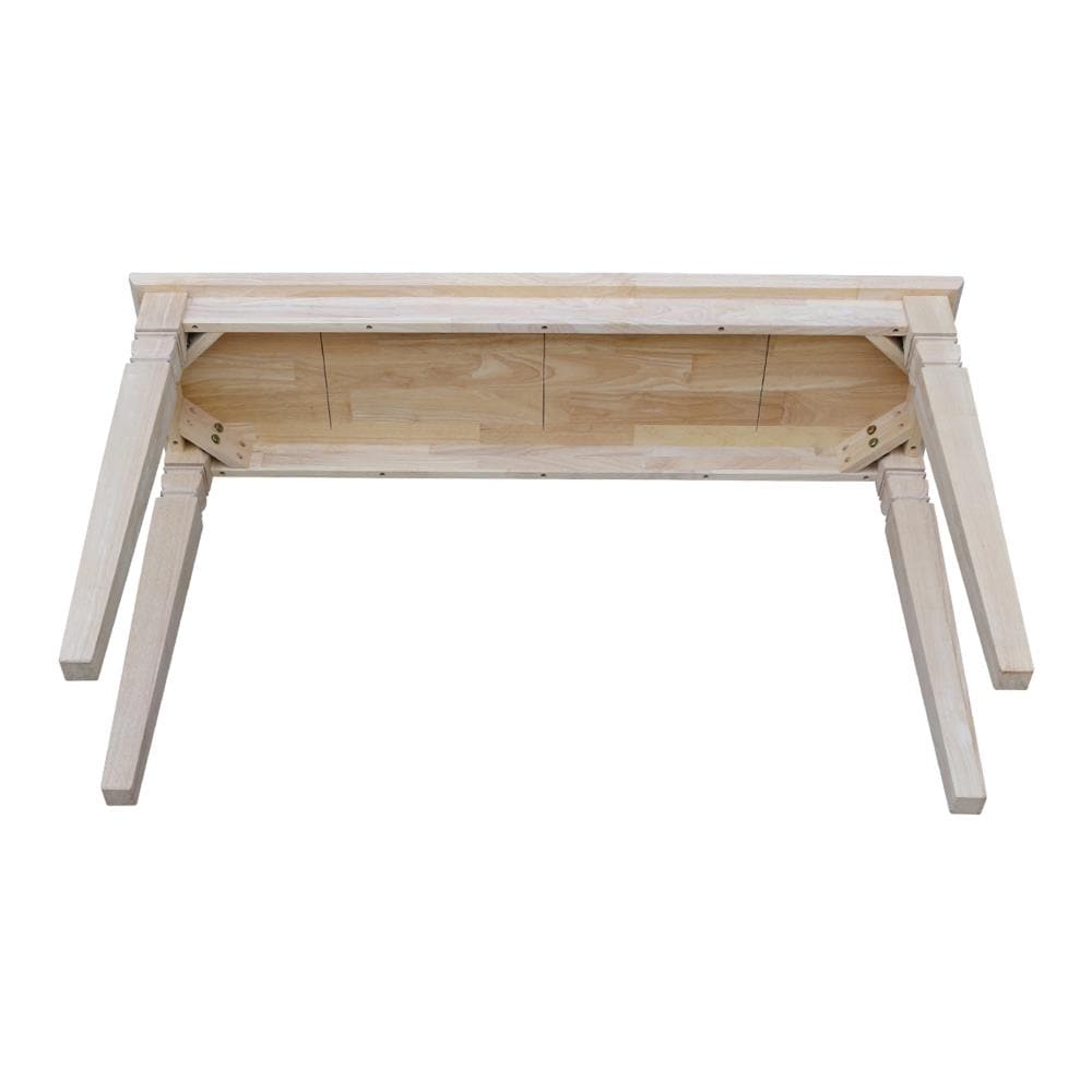 International Concepts Java Rectangular Console Table Unfinished Wood ...