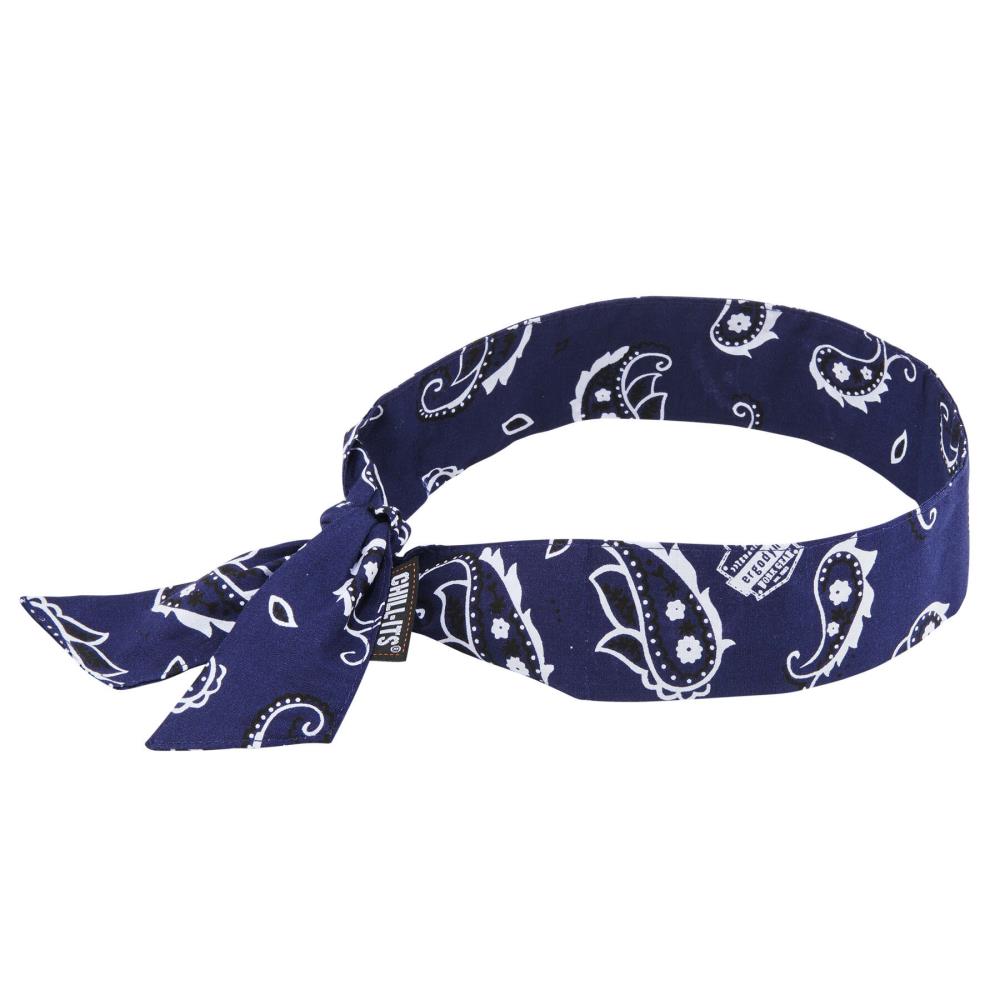 Ergodyne Navy Western Synthetic Bandana ( One size fits most )
