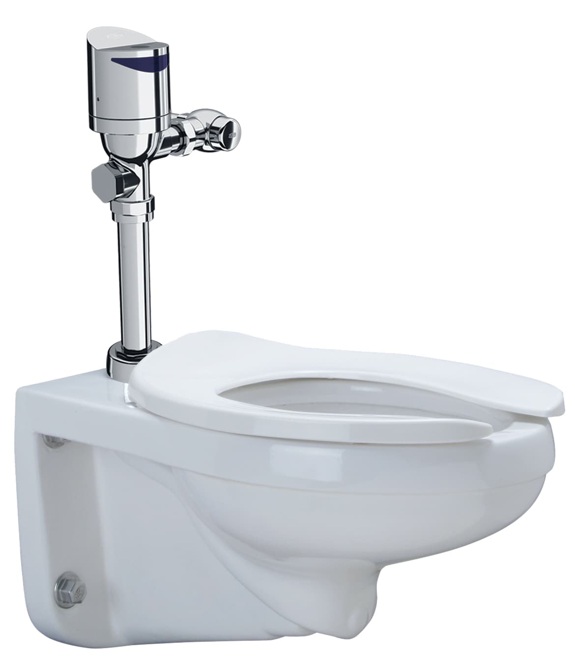 Zurn Z.WC2.S.TM White Touchless Flush Elongated Standard height 1-piece Toilet 11-1/2-in Rough-In 1.28 GPF