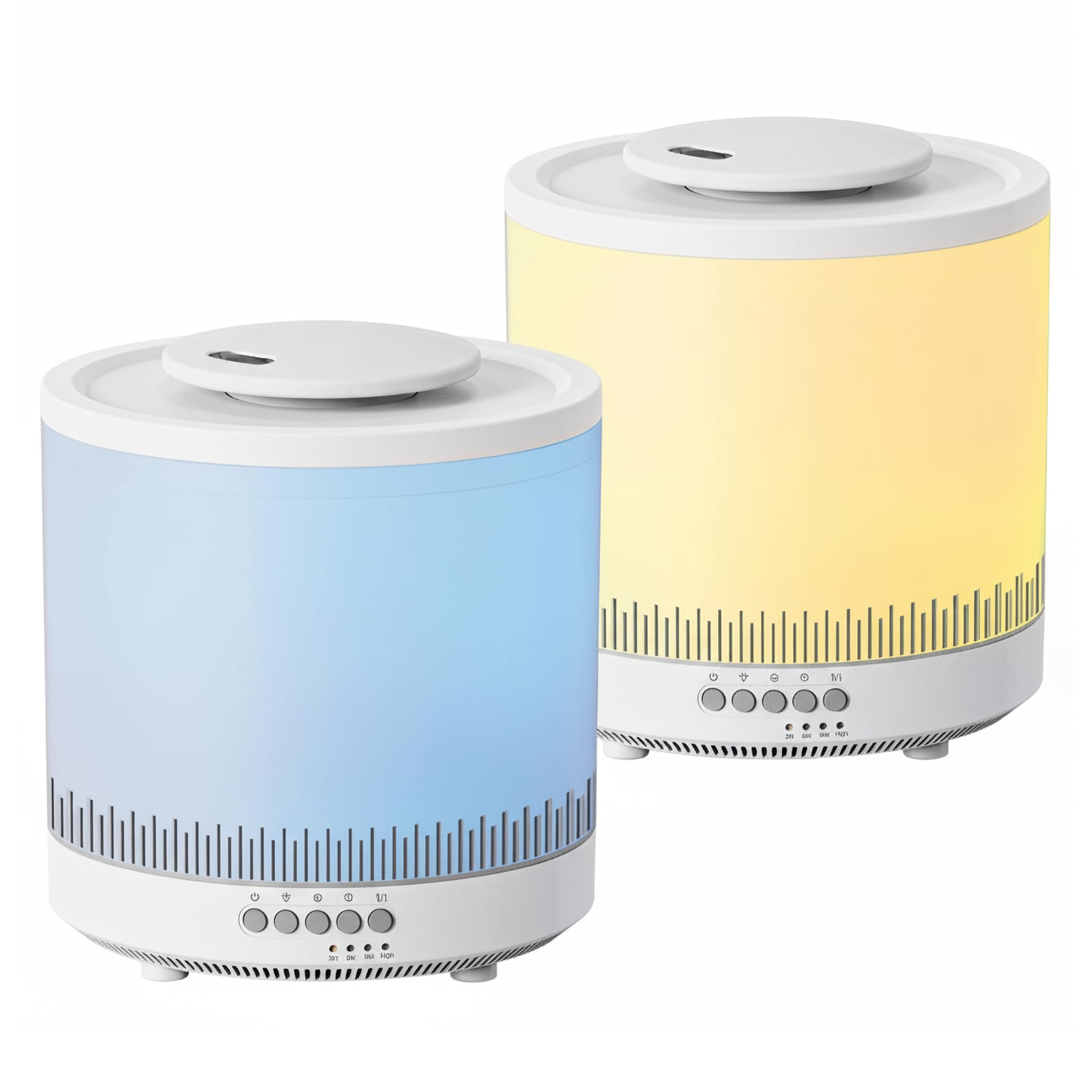 Aoibox  Small Humidifiers for Bedroom 2 Pack 1.5L Cool Mist Top Fill Humidifier Essential Oil Diffuser 3-in-1 7 Color Lights