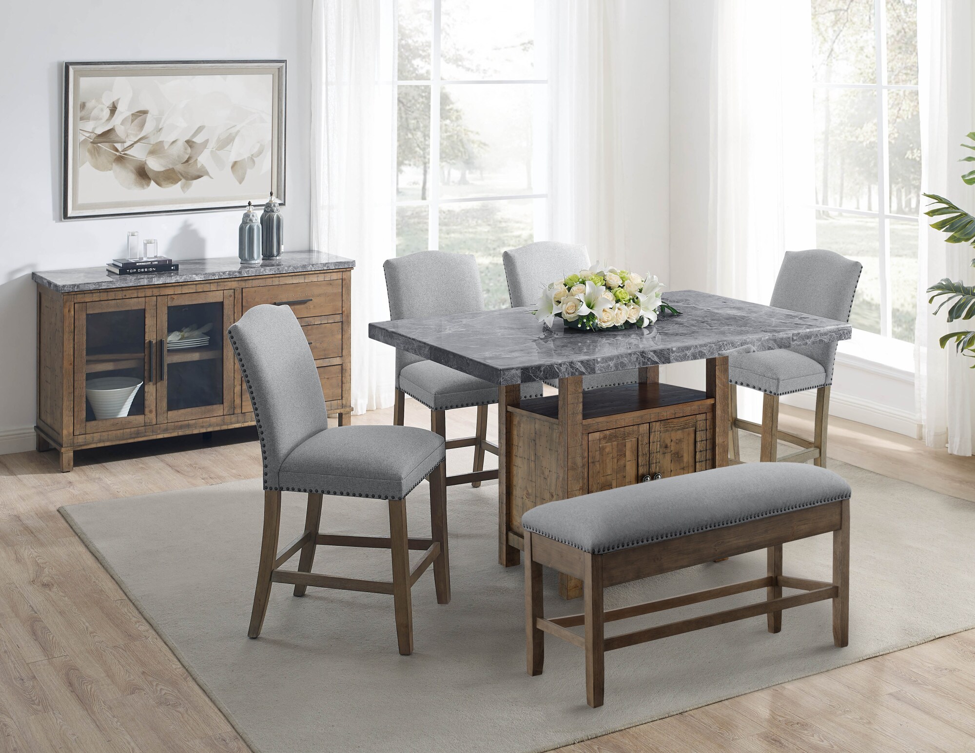 Steve Silver GS600CBG Dining-Benches - View #8