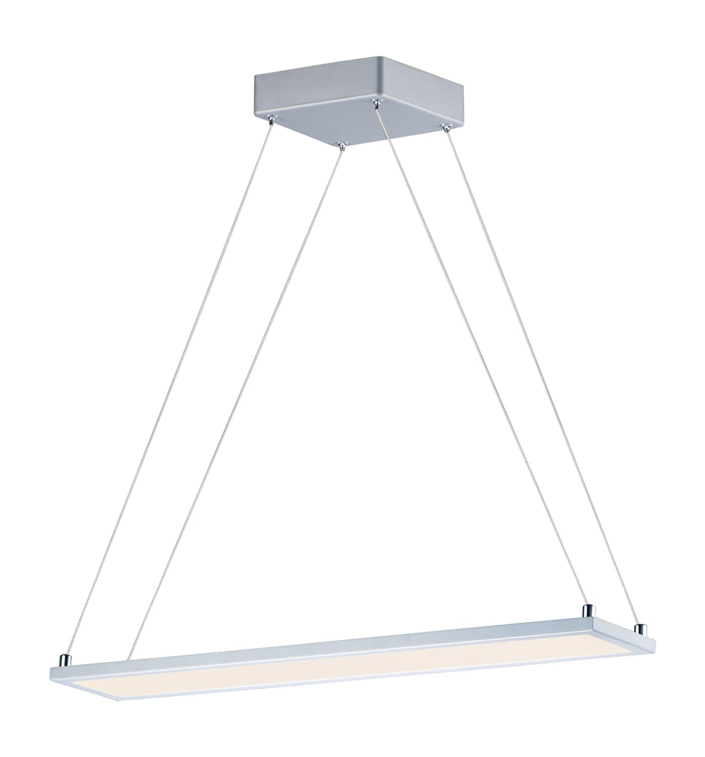 Maxim Lighting 57842WTMS Wafer LED 1-Light Matte Silver LED Flush Mount Light