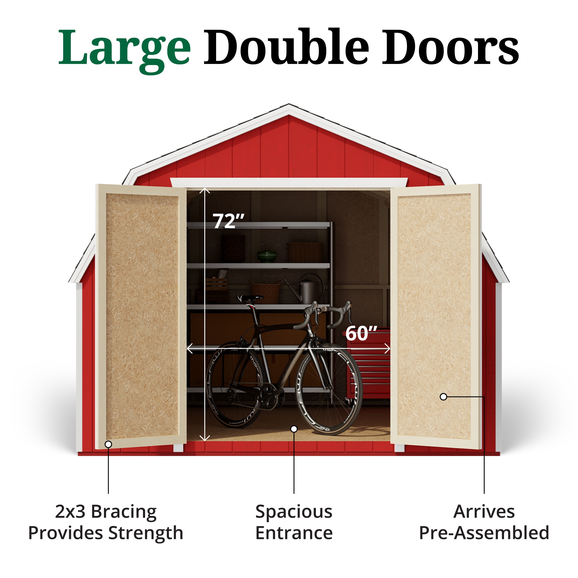 Little Cottage Co 10X18 VGB-4-PC-FK Wood-Storage-Buildings - View #4