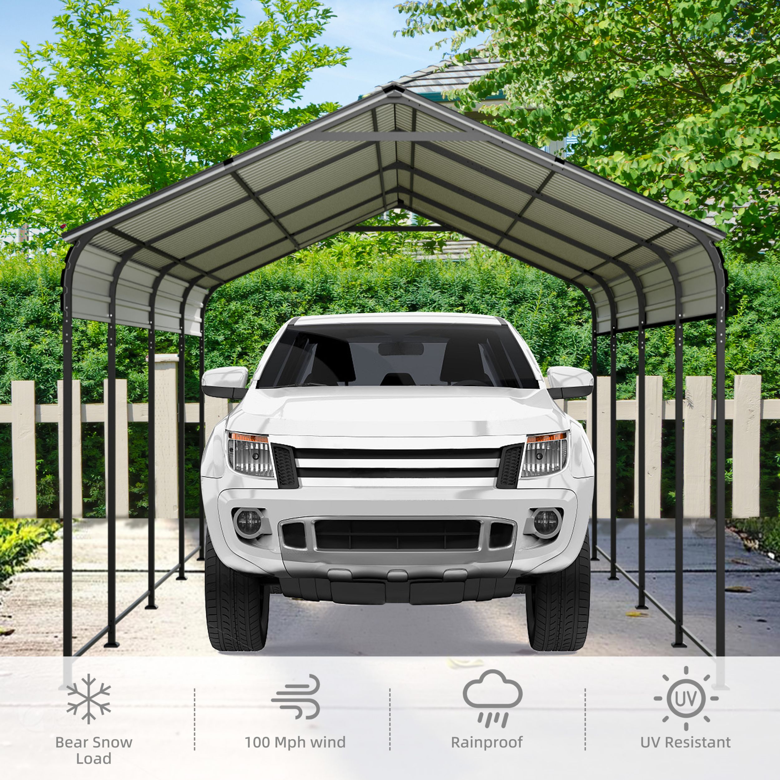 Poinic QURCP-0014S88 Carport-Covers - View #6