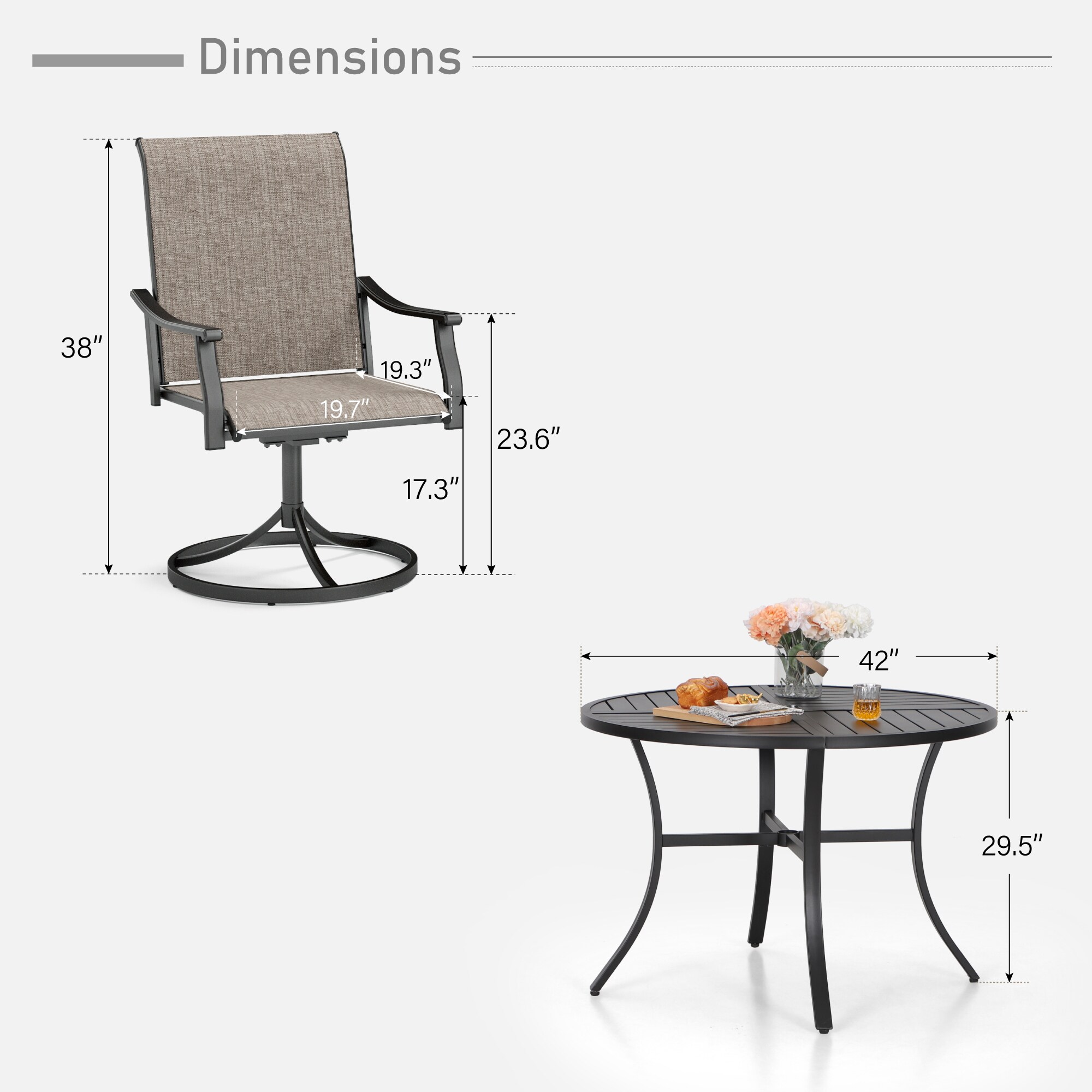 Sunshine Valley TC5-165S-409 Patio-Dining-Sets - View #10
