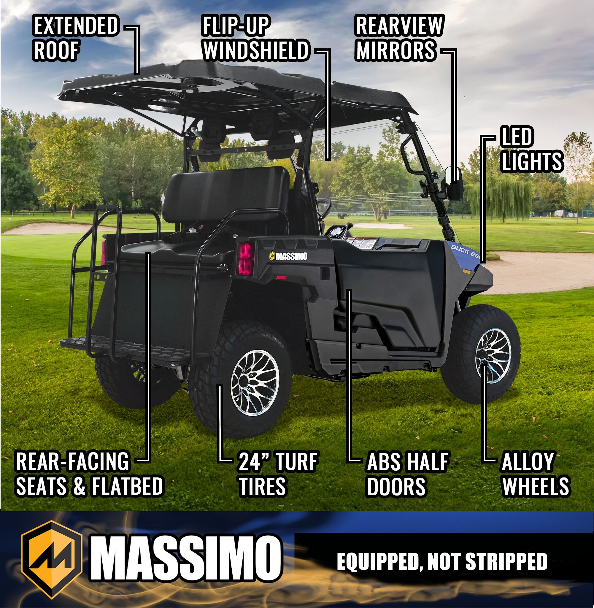 Massimo MM-BK250X-BL Motorized-Vehicles - View #5