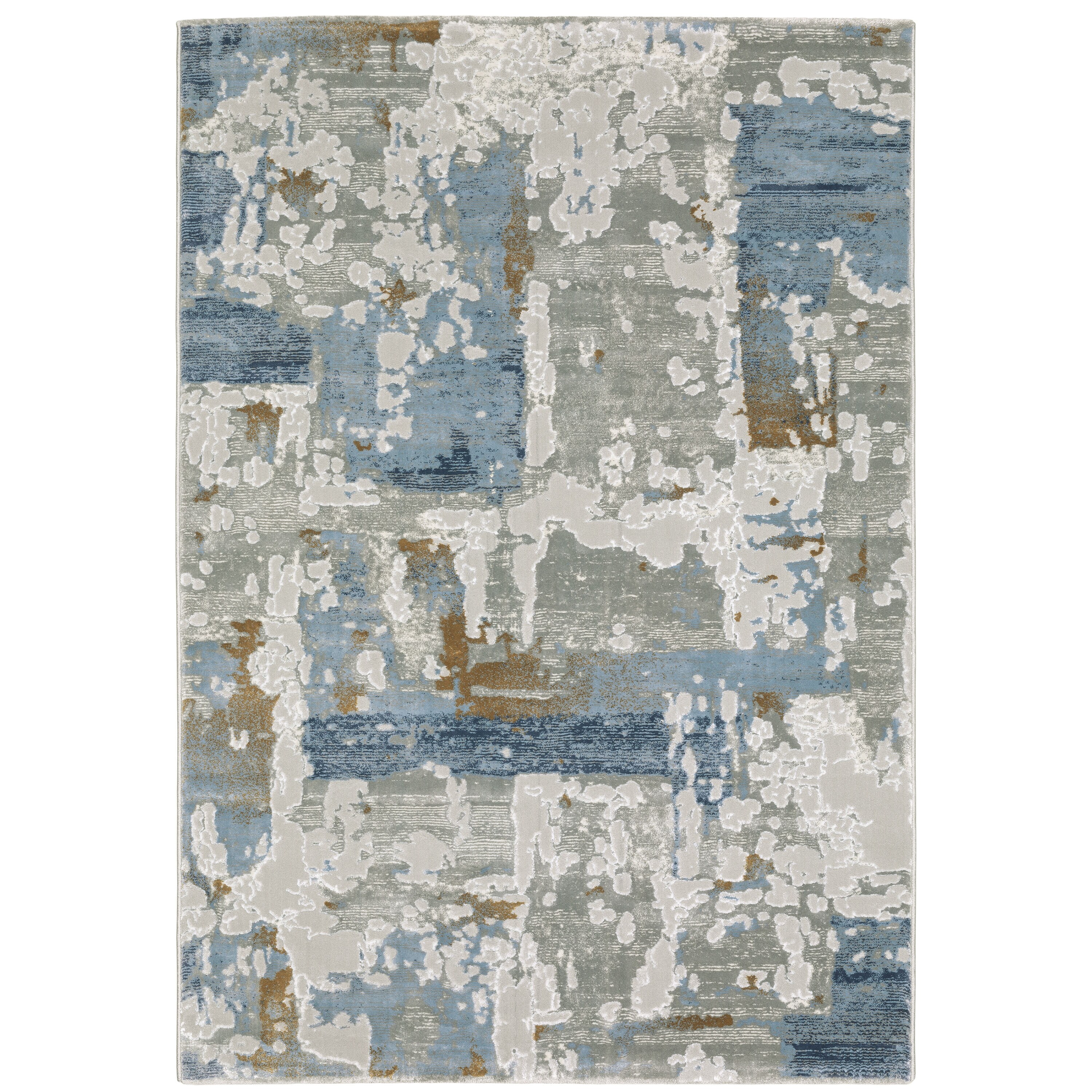 Archer Lane Canterbury 8 X 11 Gray Indoor Abstract Area Rug in the