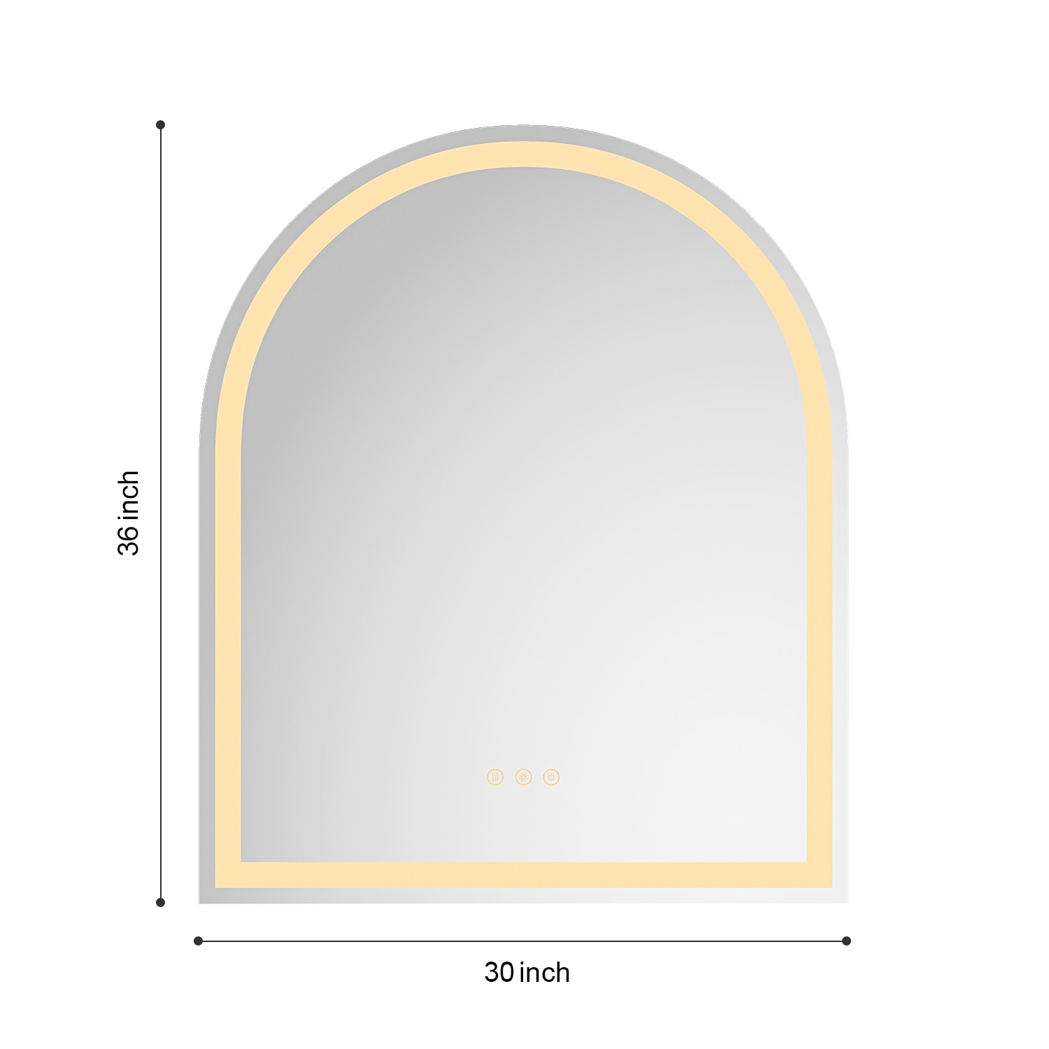 WELLFOR WA-MRAR-3036 Framed-Bath-Mirrors - View #3