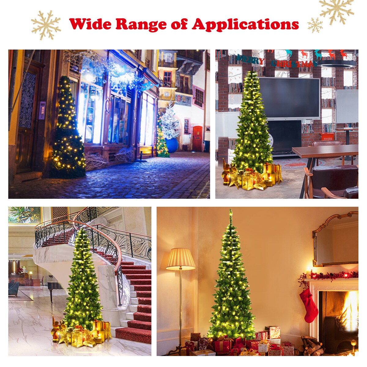 Costway CM22072 Artificial-Christmas-Trees - View #5