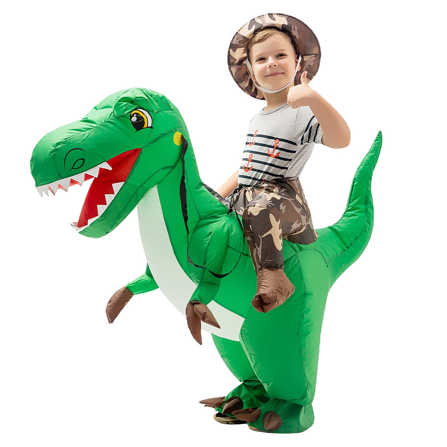 Goosh 48 Inch Inflatable Dinosaur Costume For Kids In The Costumes 