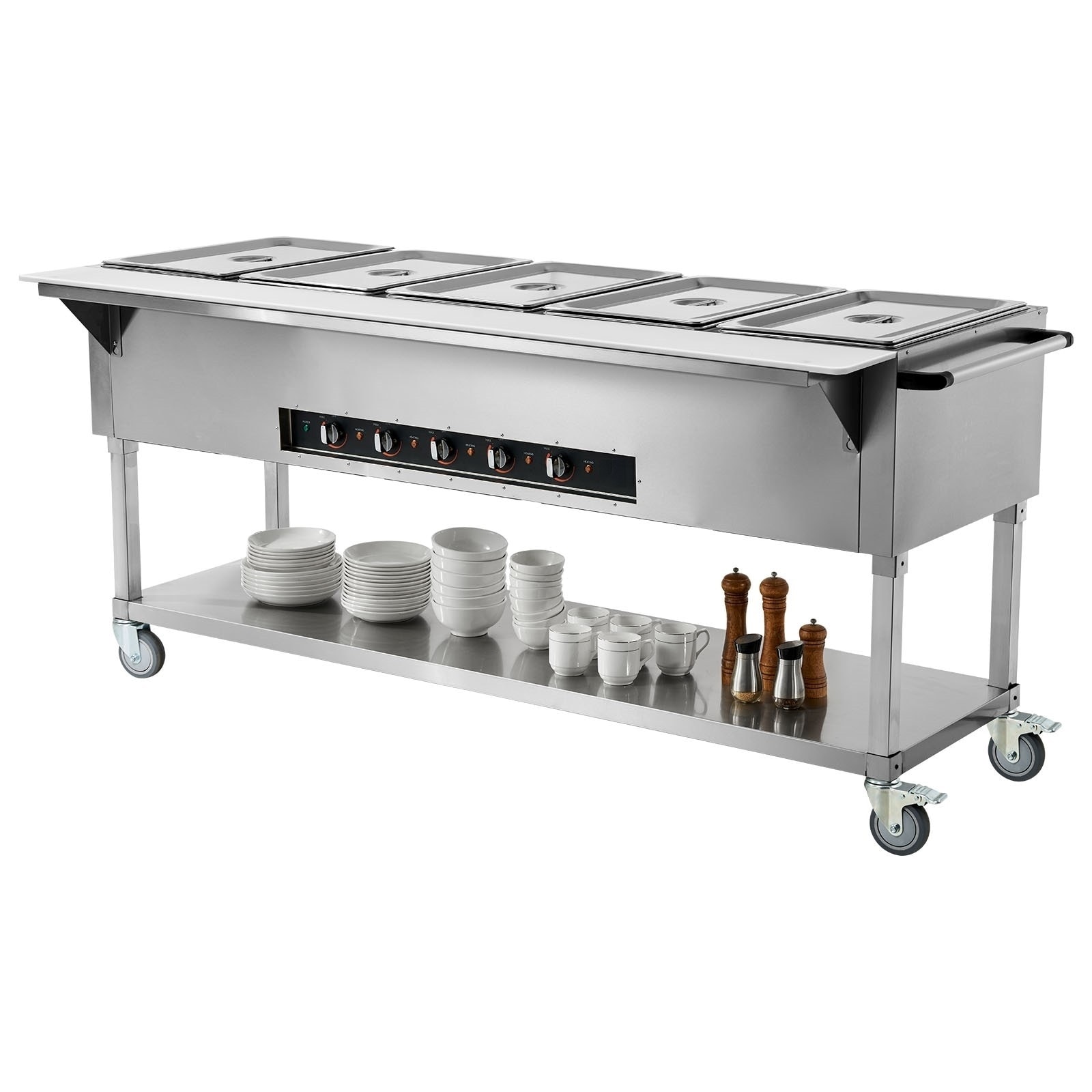 VEVOR DGBXGLZ60110V7K9SV1 5 -Station 999-Quart Commercial/Residential Electric Food warmer
