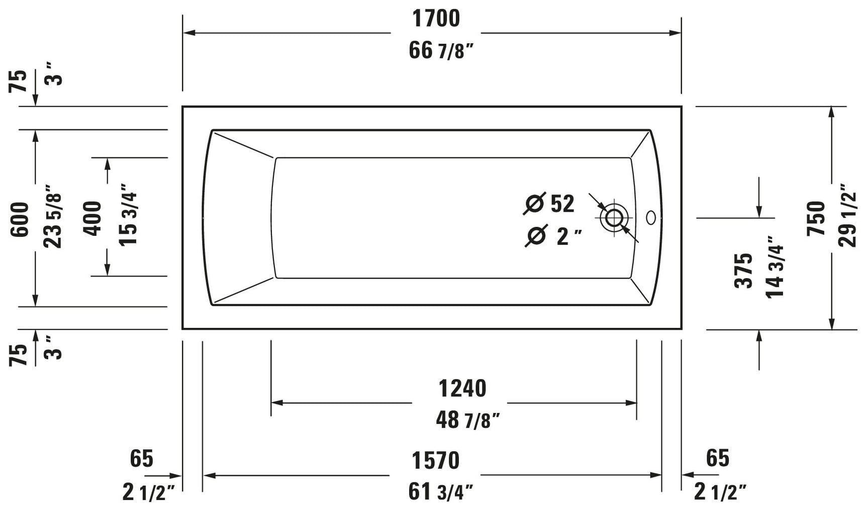 Duravit 700027000000090 bathtubs - View #7