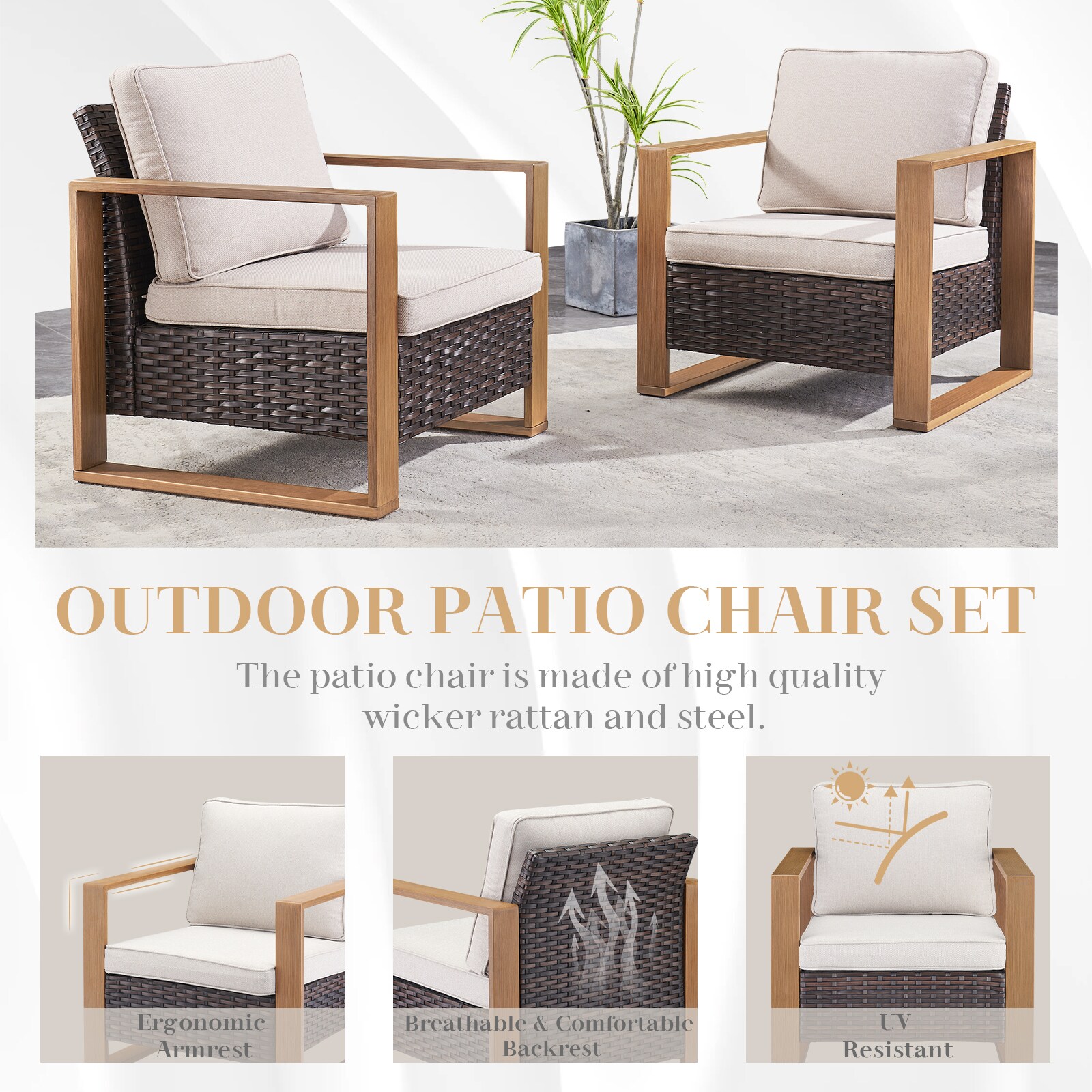 Pocassy PJFAKG5-2 Patio-Conversation-Sets - View #6