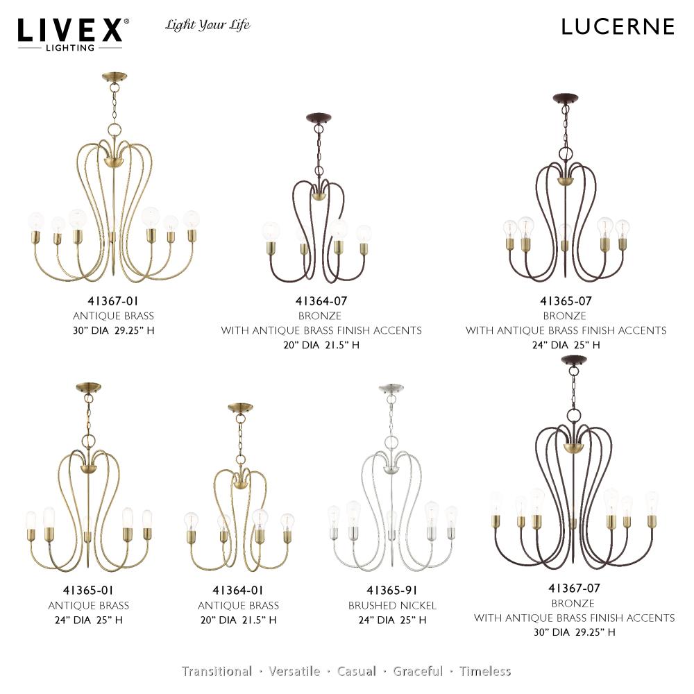 Antique Brass 4-Light Mini Chandelier with Crystal Accents