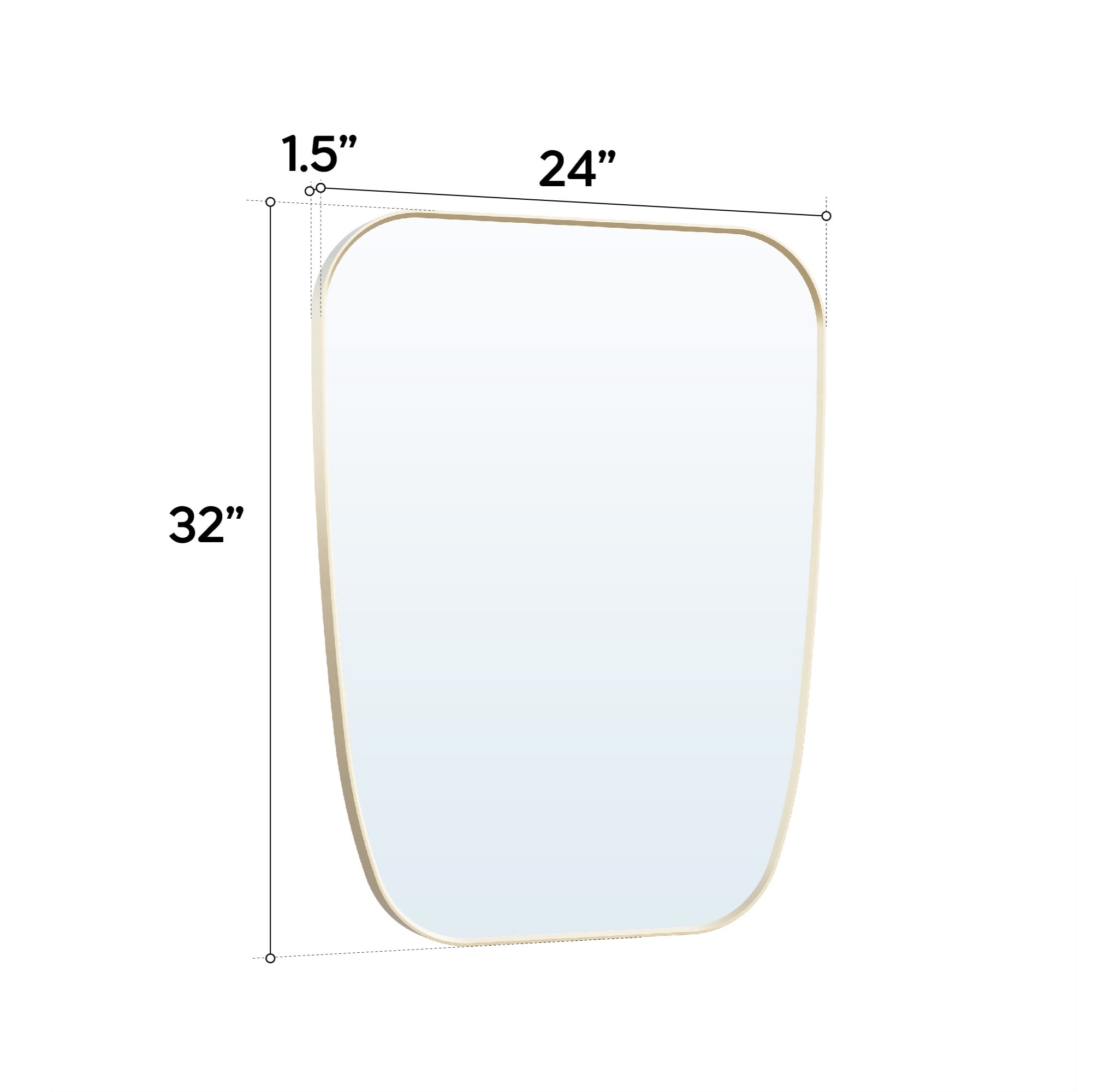 LIVIZA UCJ-MRB5-2432BG Decor-Mirrors - View #3